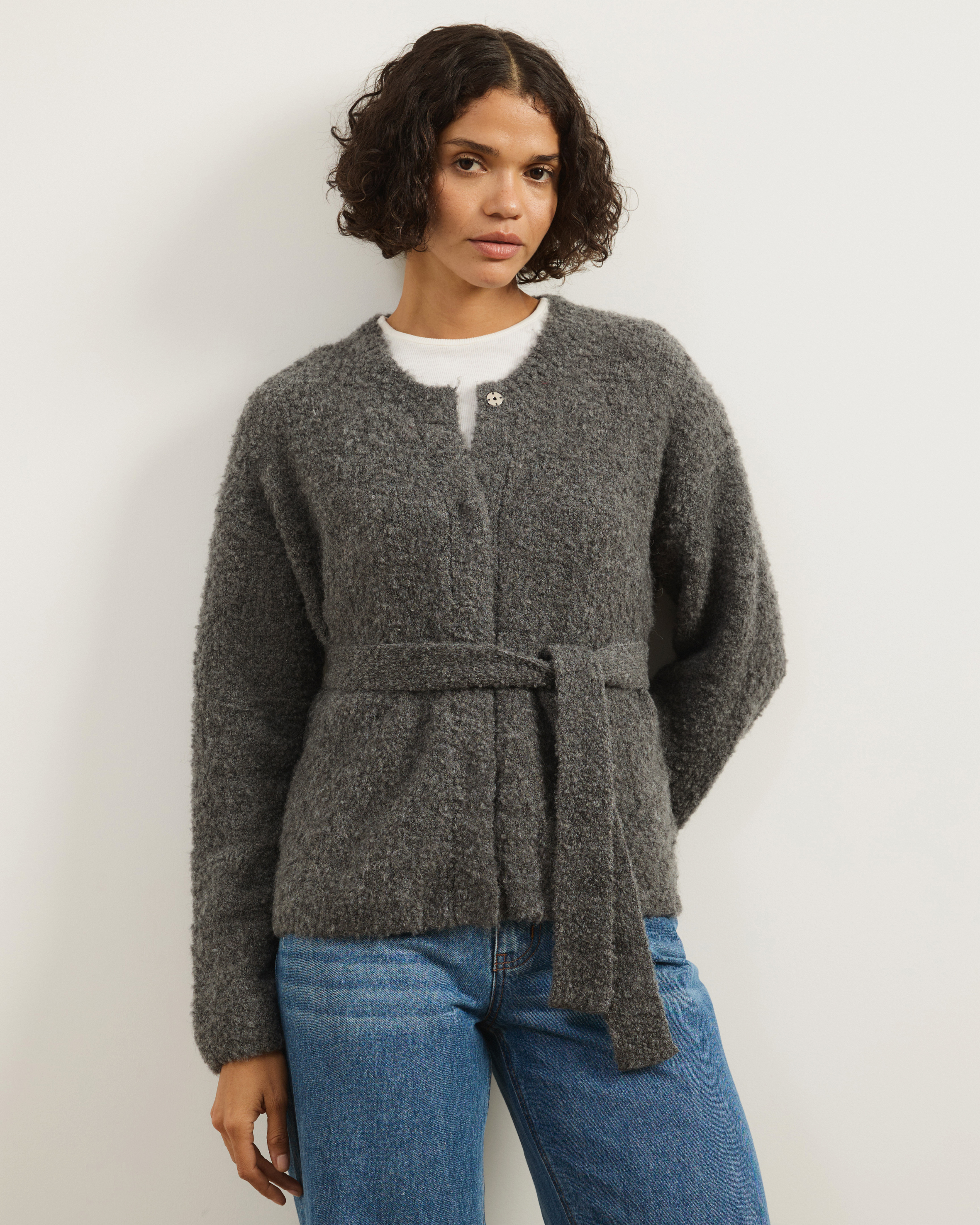 Jovie Boucle Knit Cardigan