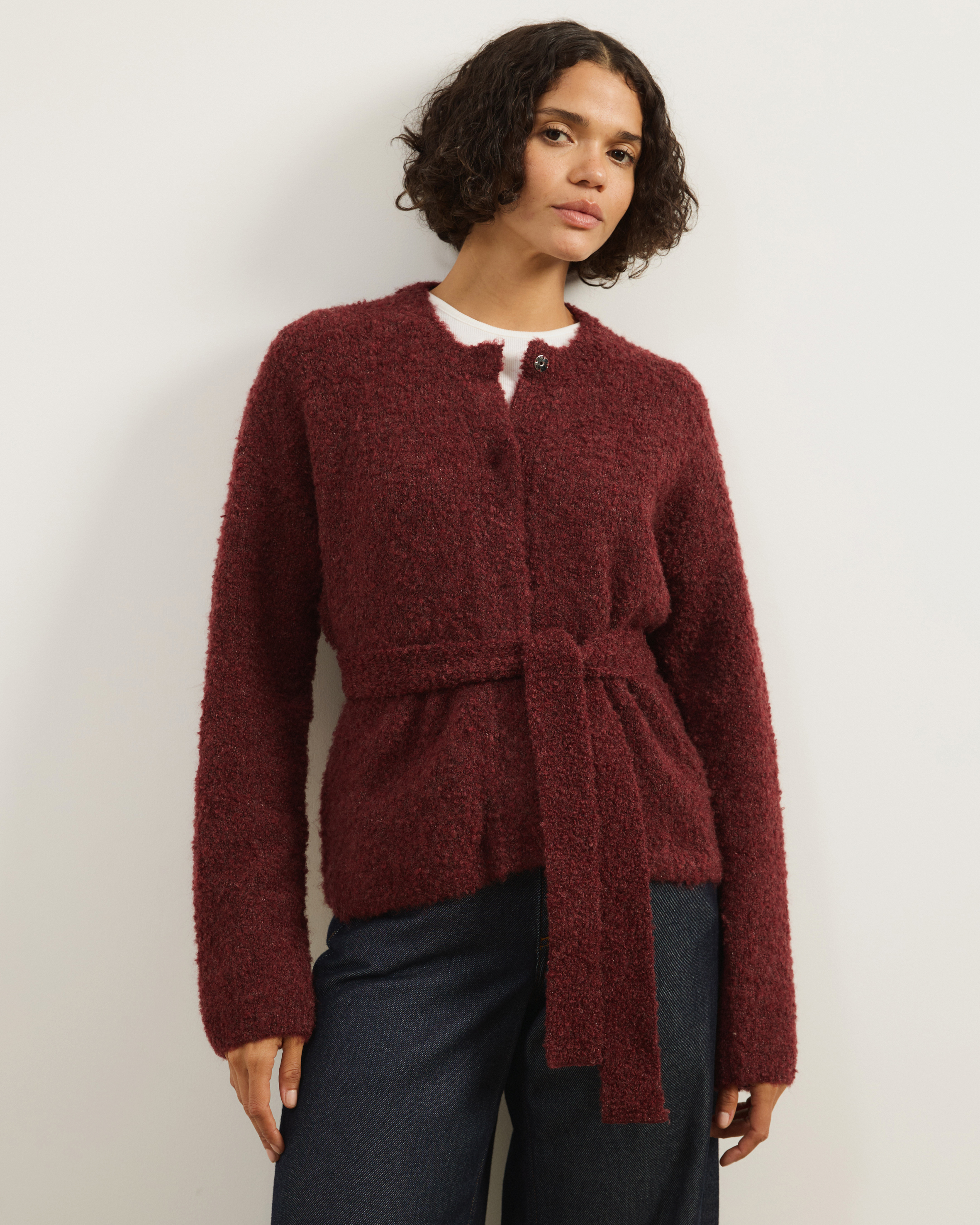 Jovie Boucle Knit Cardigan