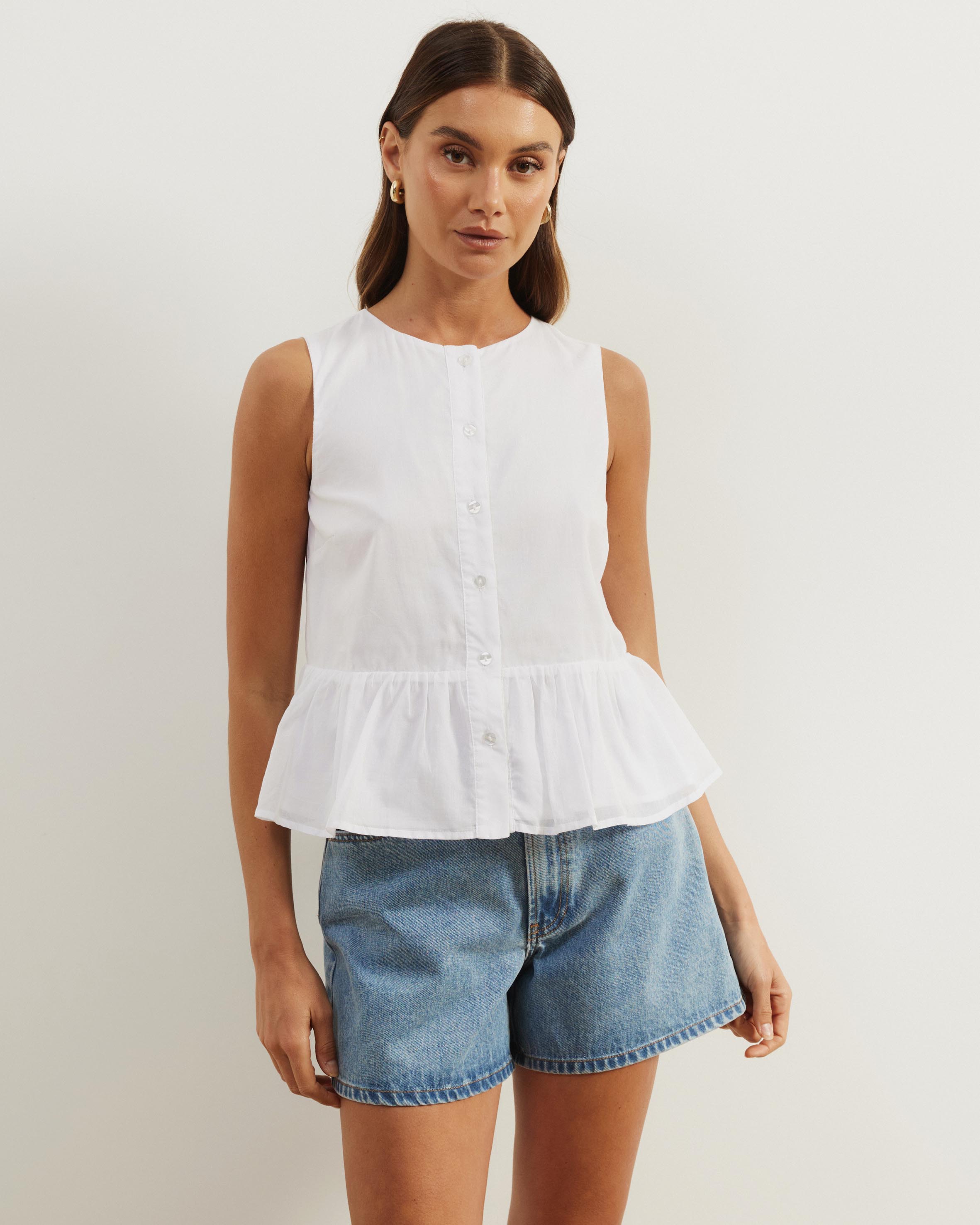 Tilly Peplum Shift Top
