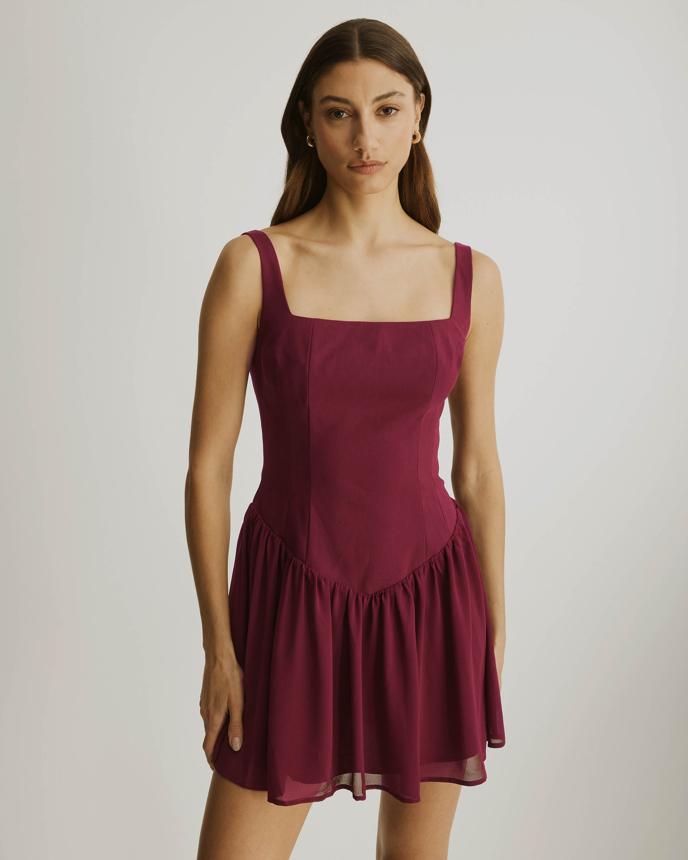 Sophie V-Waist Mini Dress