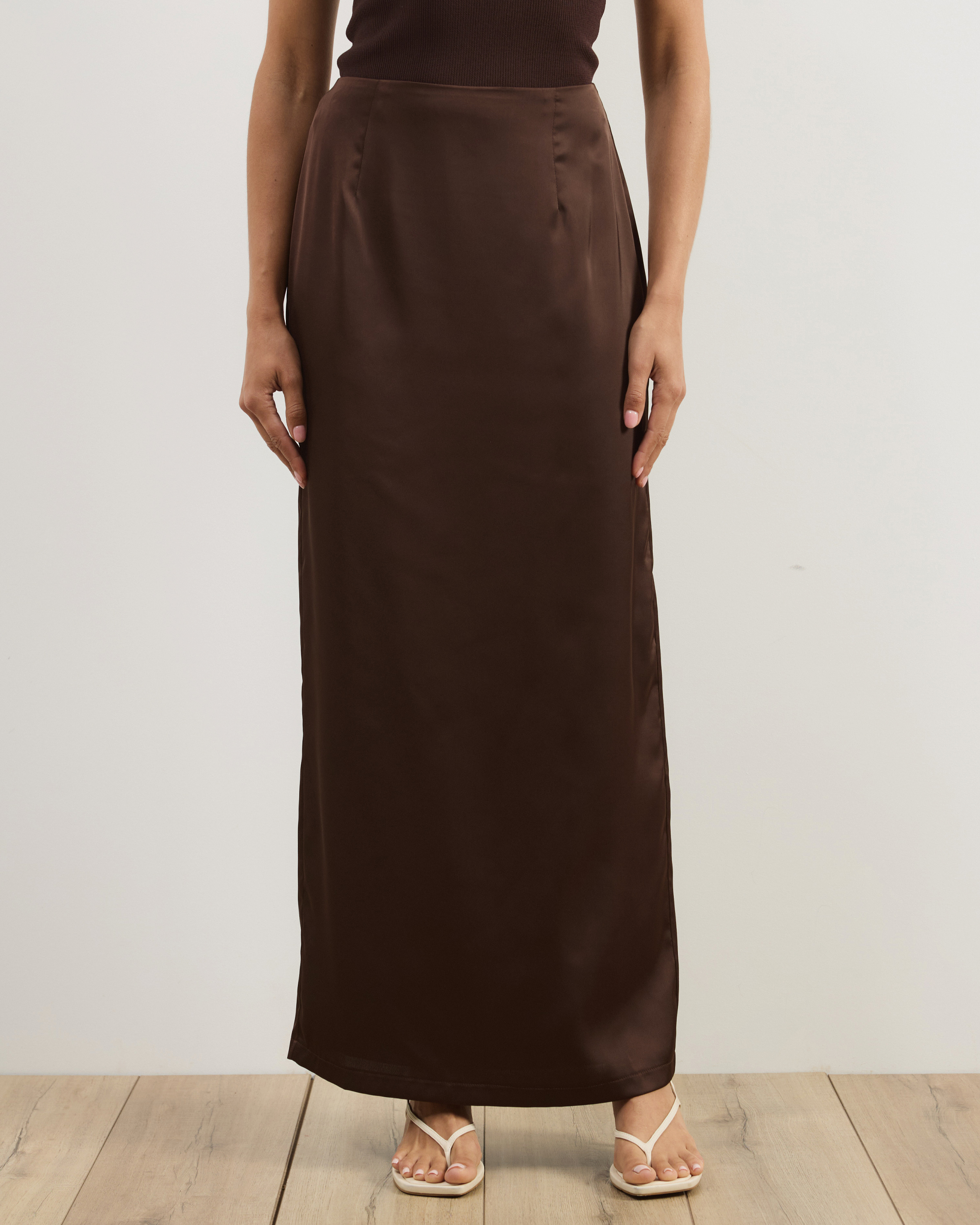 Lowen Satin Maxi Skirt
