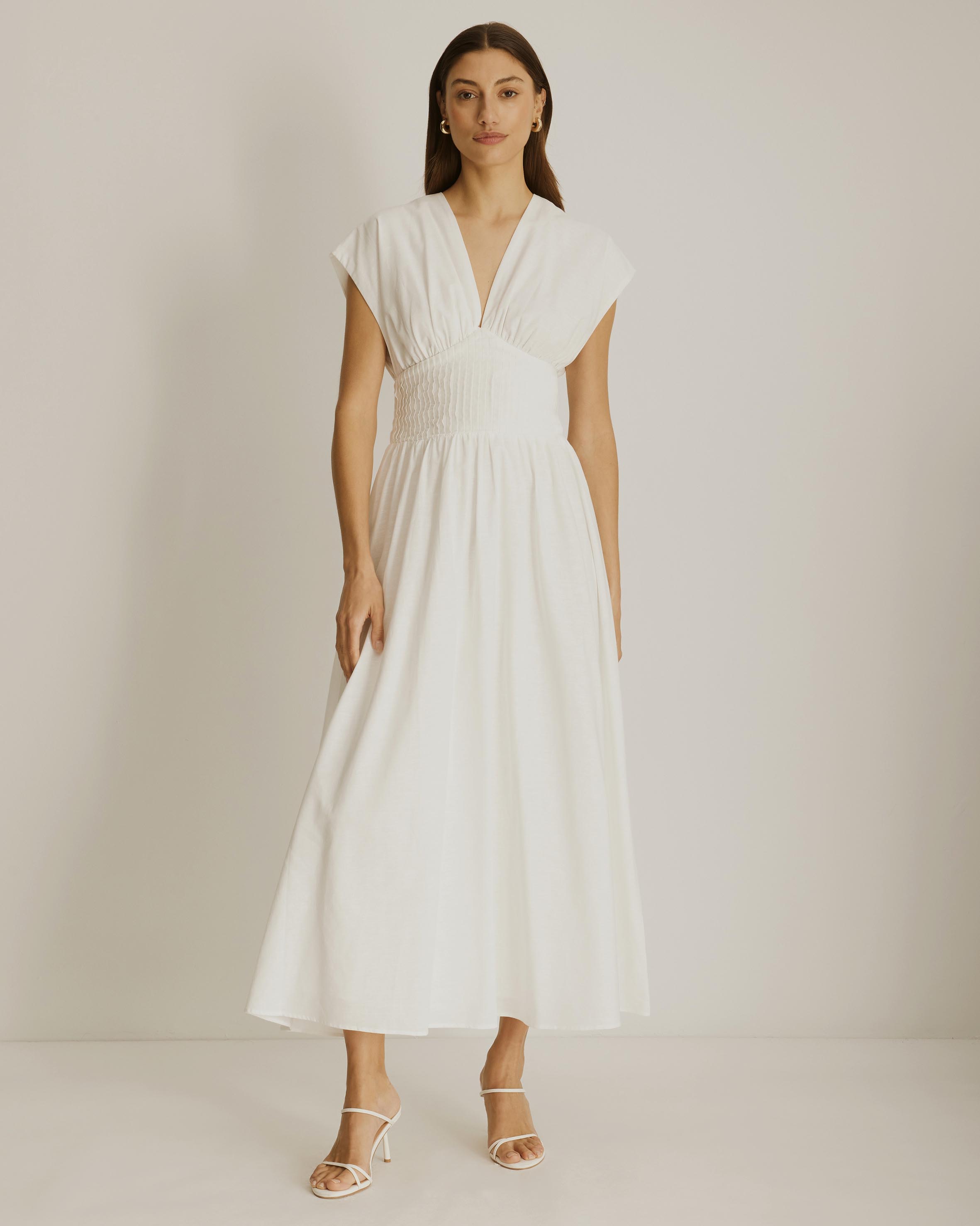 Zara Waisted Midi Dress
