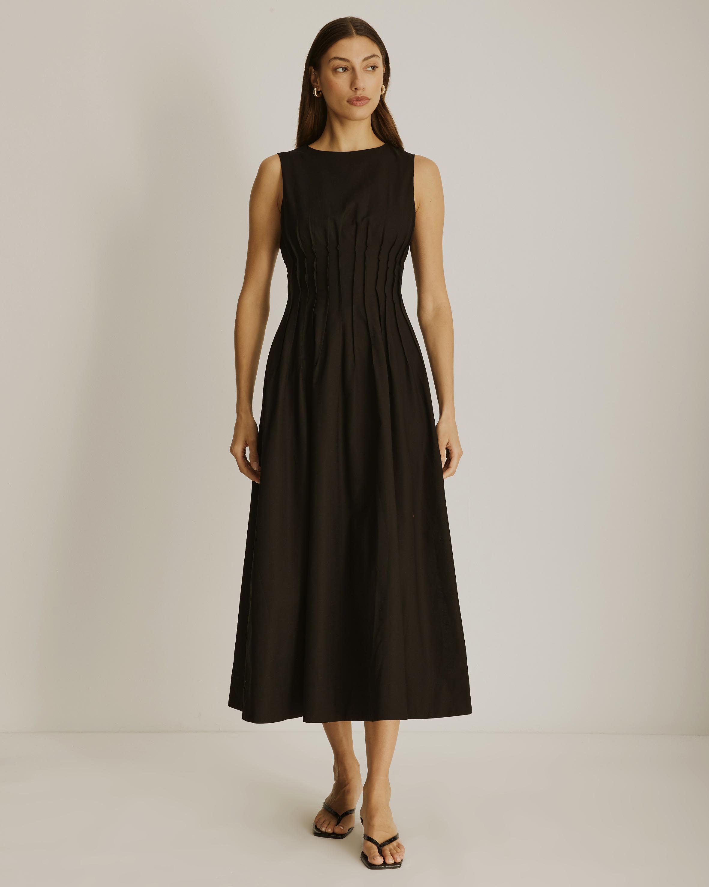 Anna Pintuck Maxi Dress