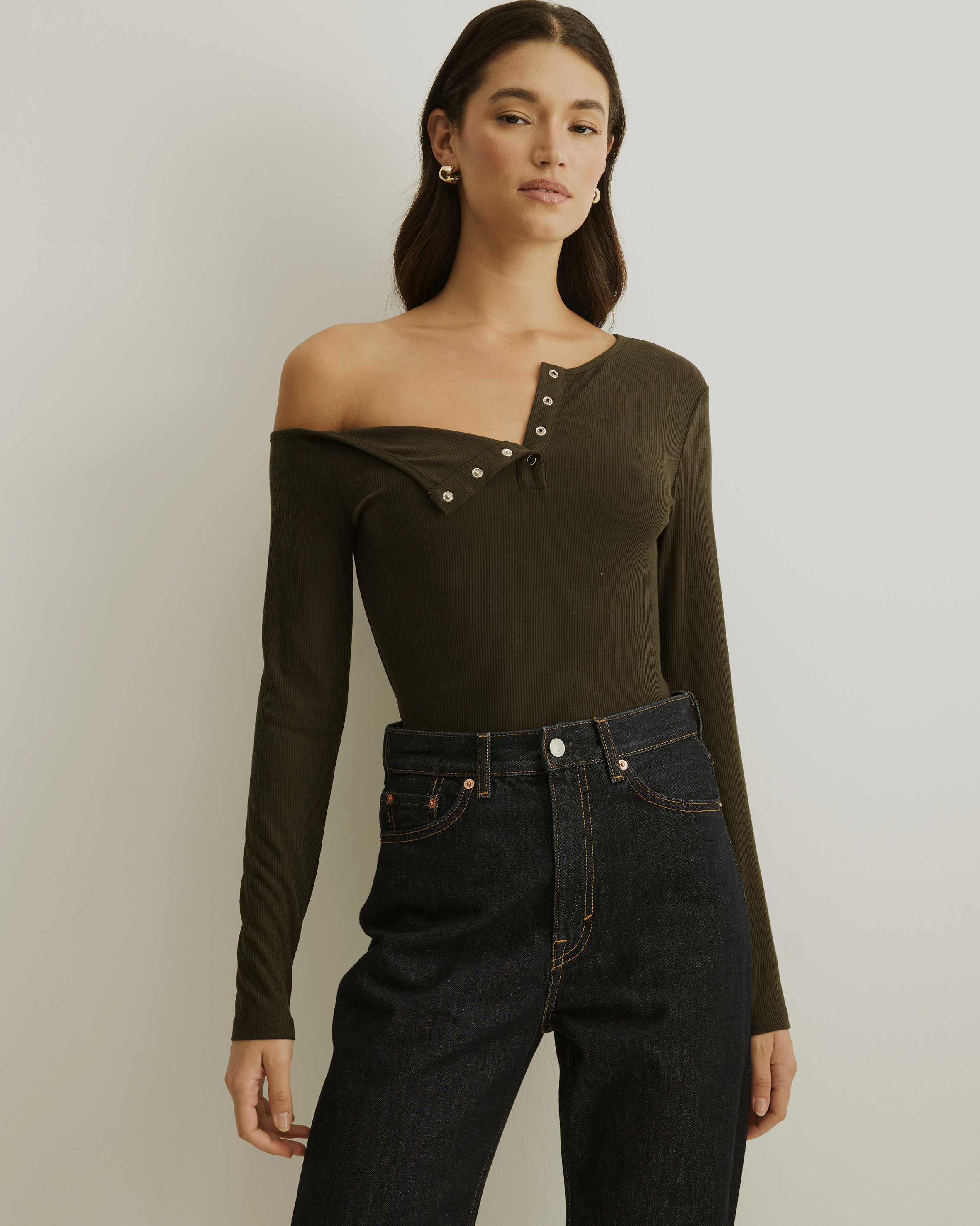 Samantha Off-Shoulder Rib Top