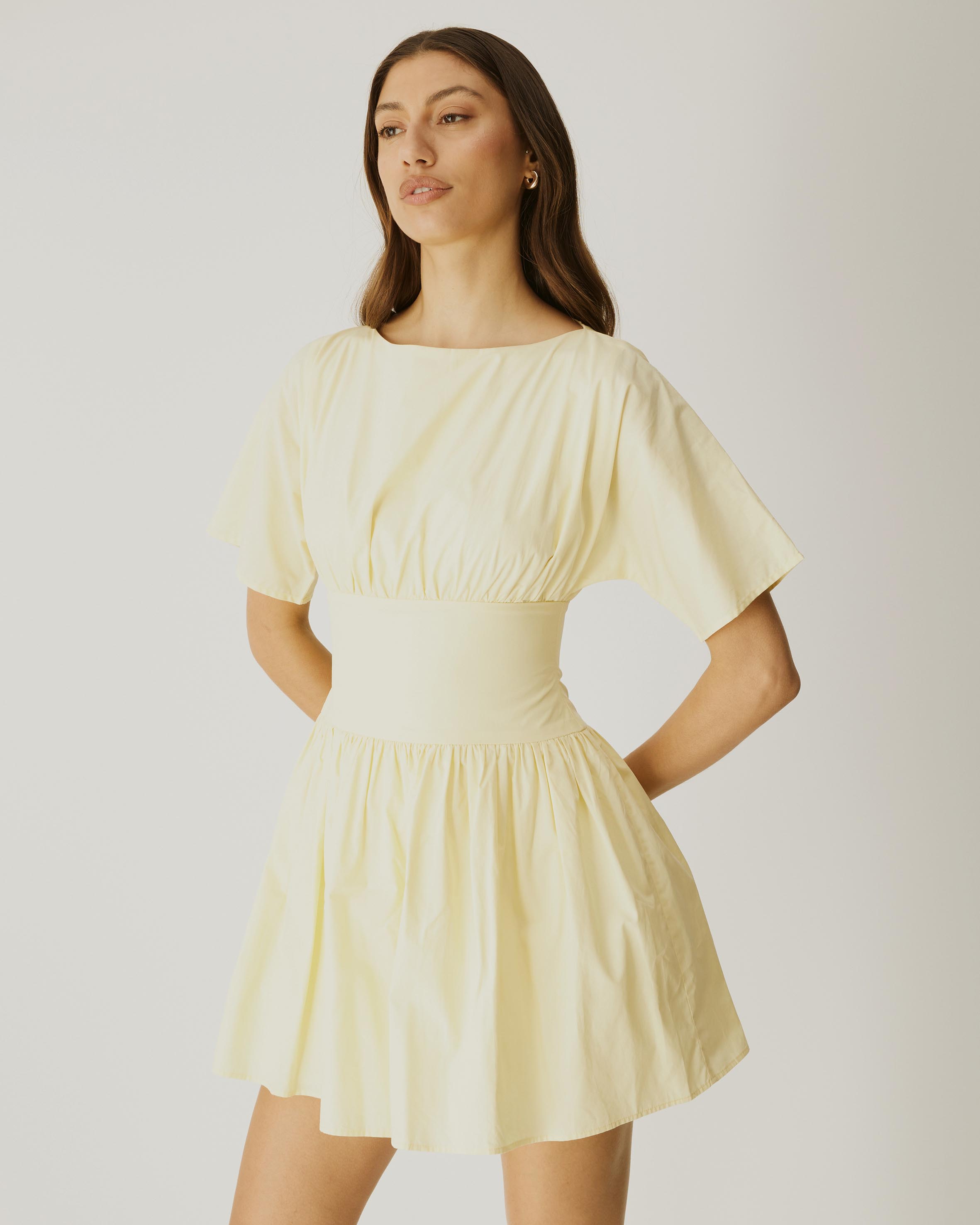 Nicky Cotton Poplin Mini Dress