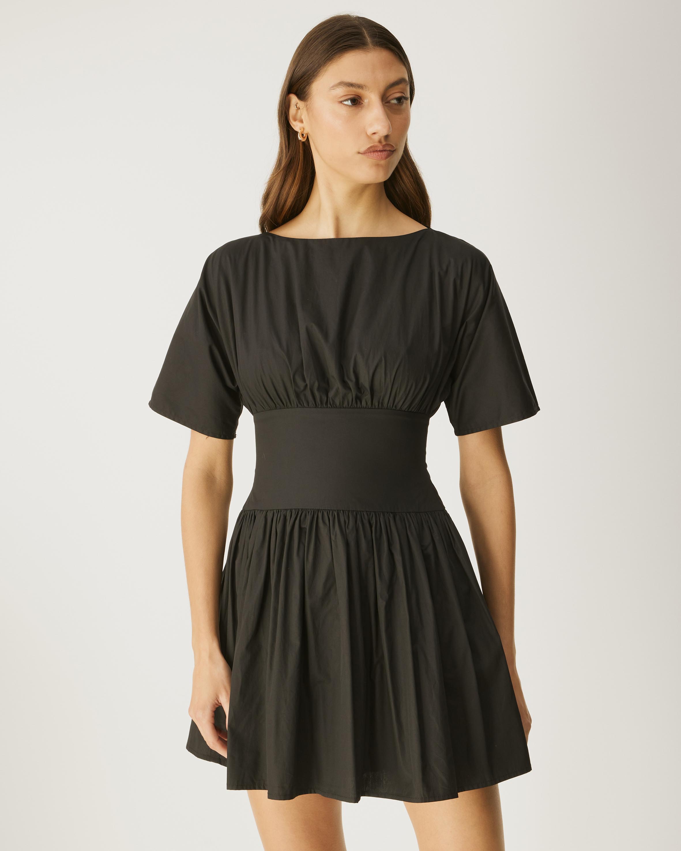 Nicky Cotton Poplin Mini Dress