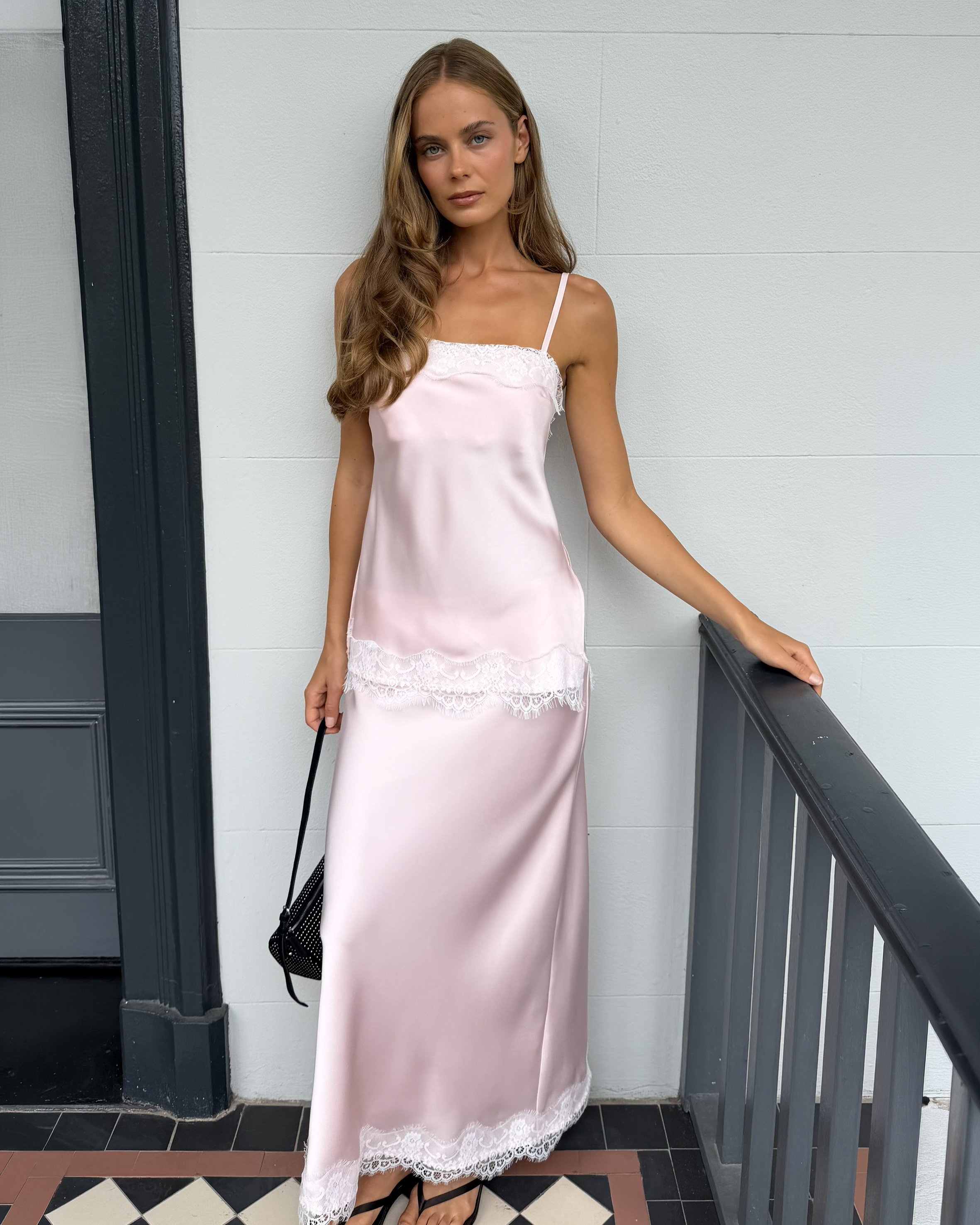 Paris Lace Satin Camisole