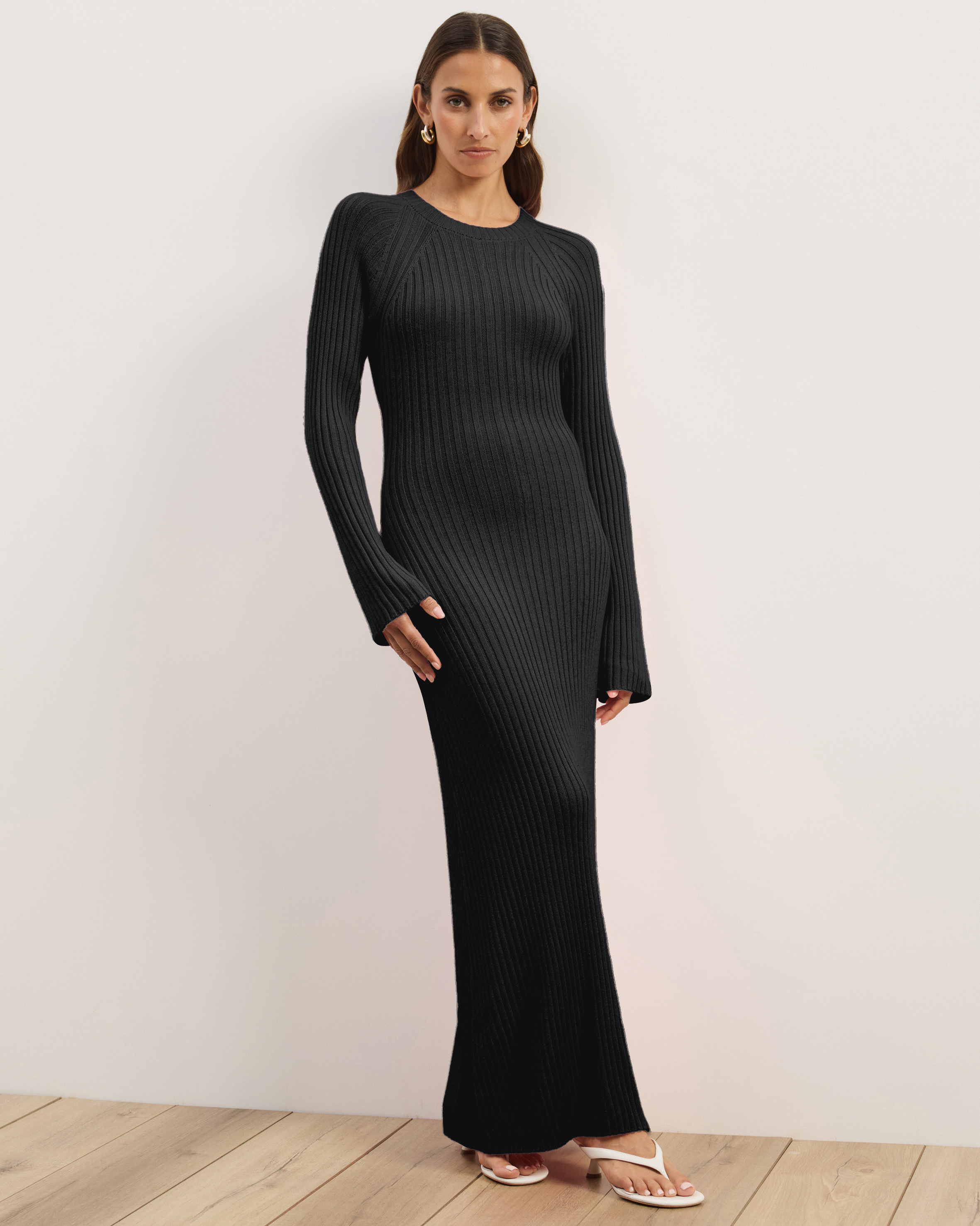 Avery Rib Knit Maxi Dress