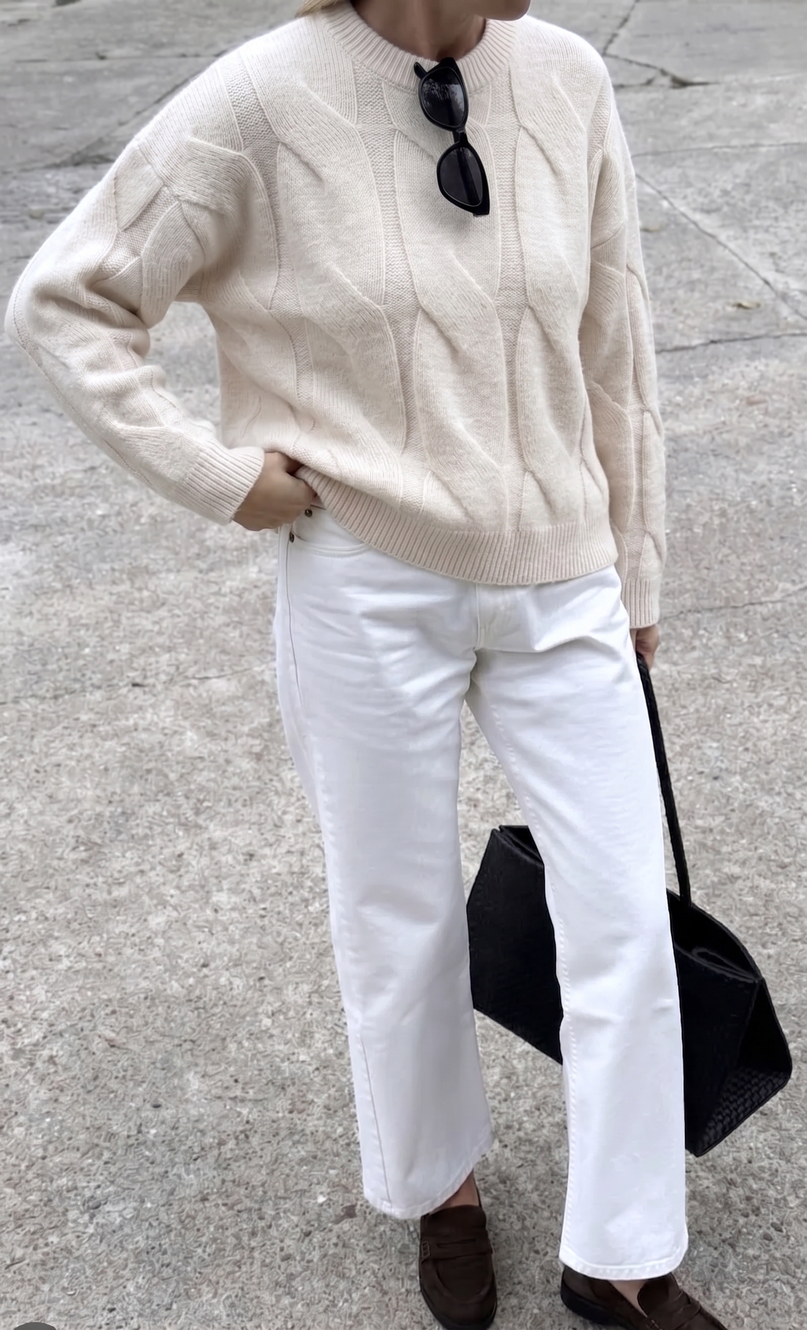 Stella Cable Knit Oversized Knit Jumper