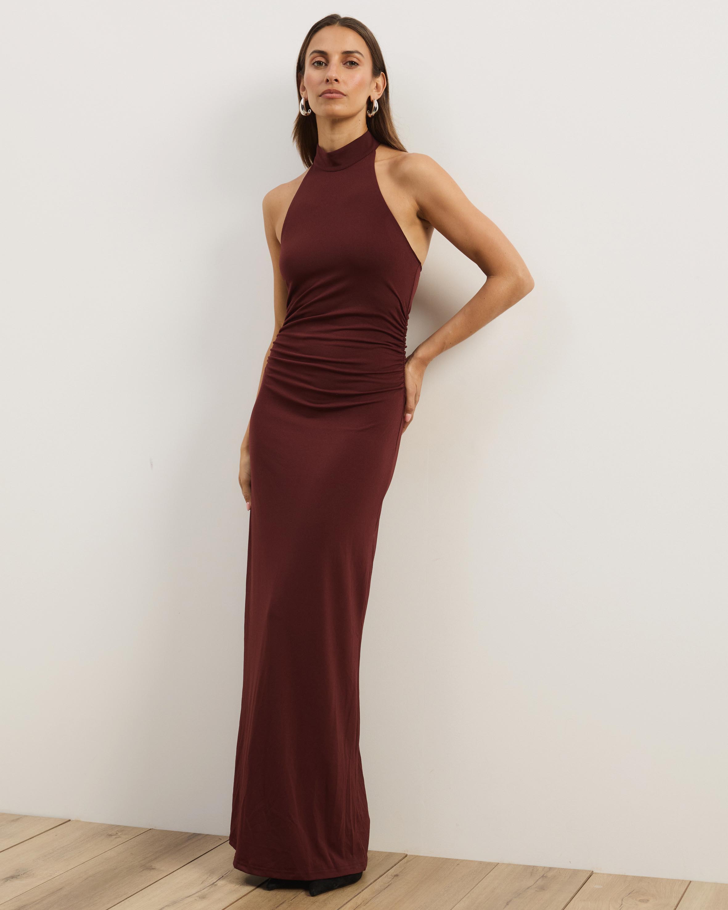 Ida Halter Neck Maxi Dress
