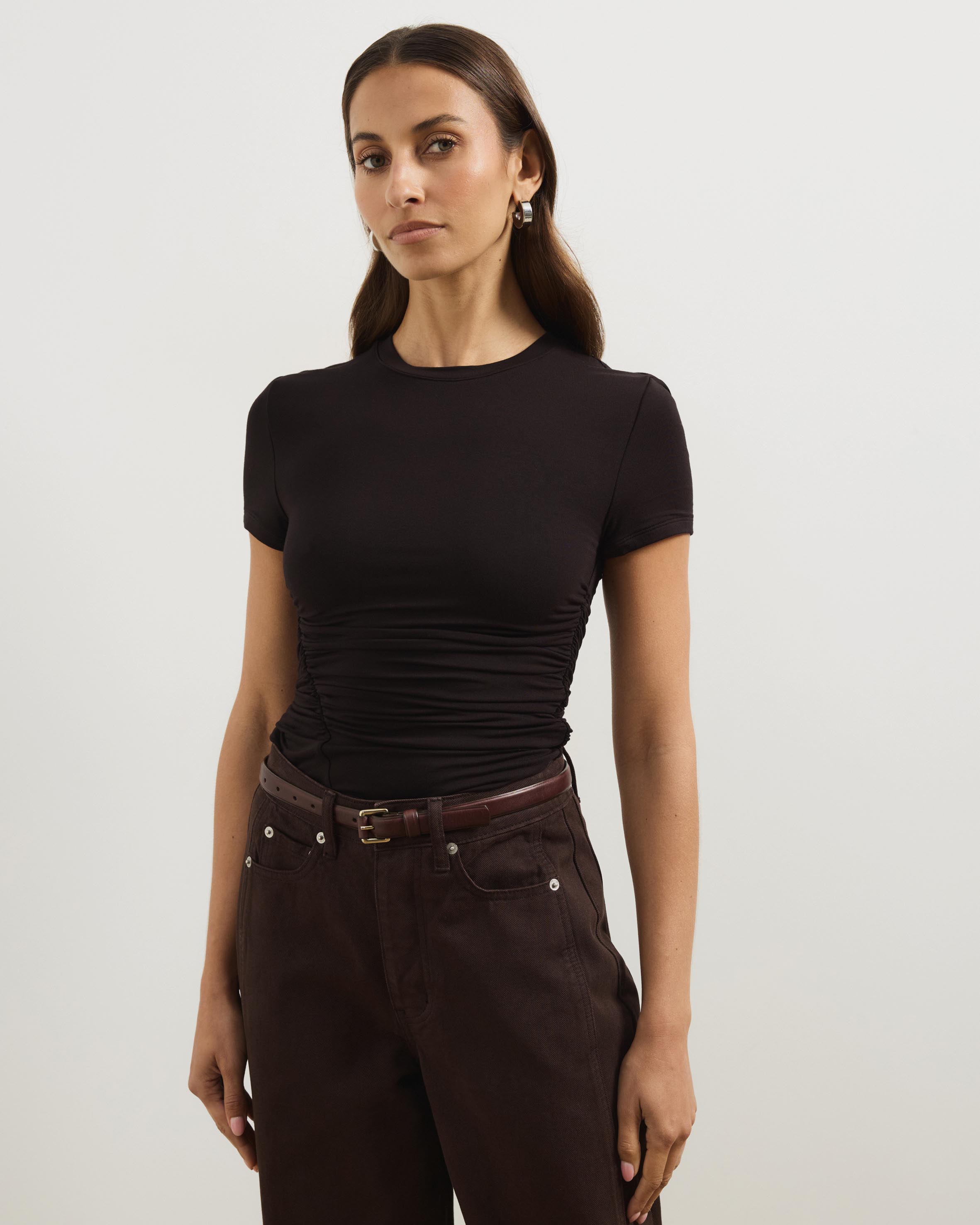 Delilah Gathered T-Shirt