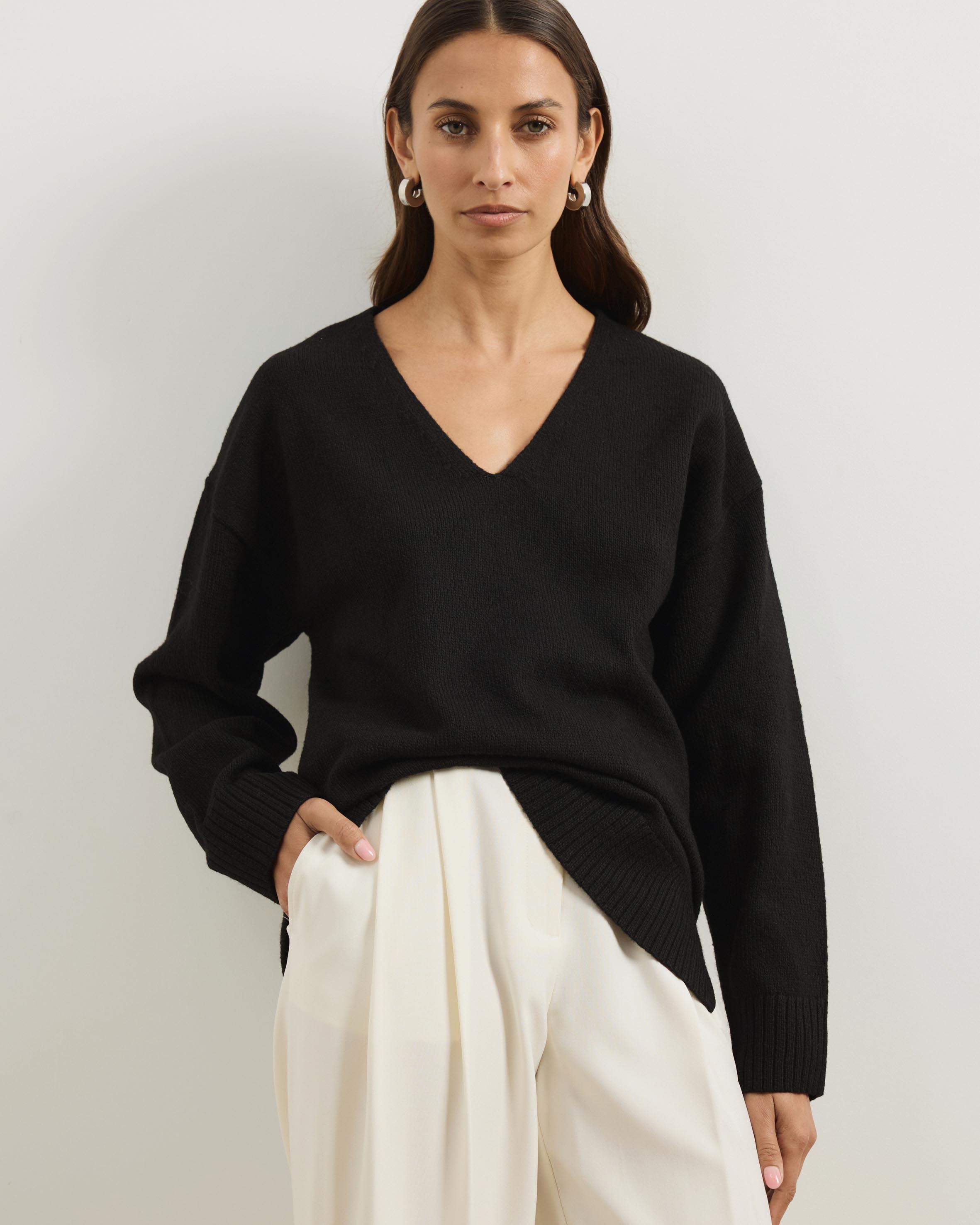 Teo V-Neck Knit Jumper