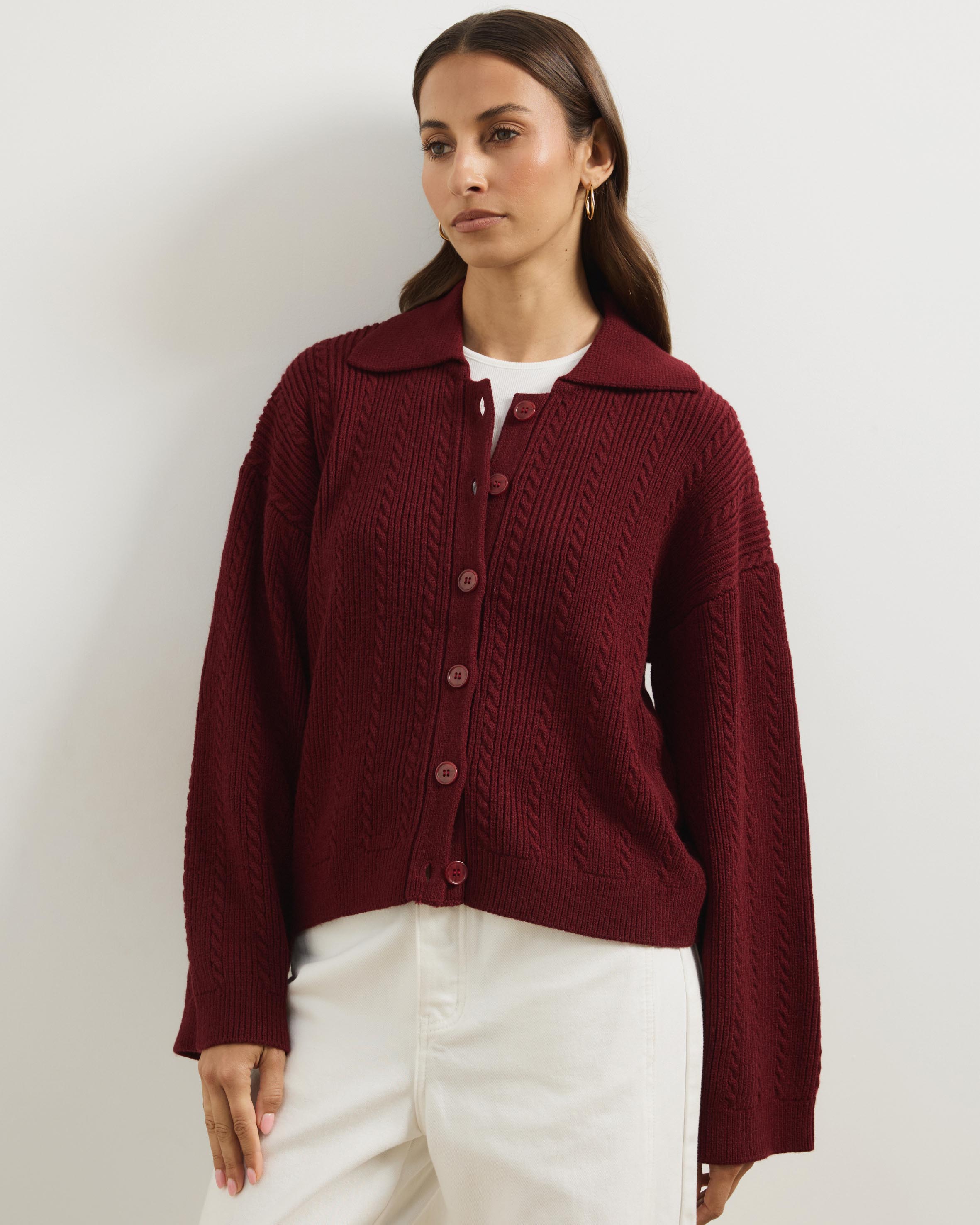 Nia Textured Knit Cardigan