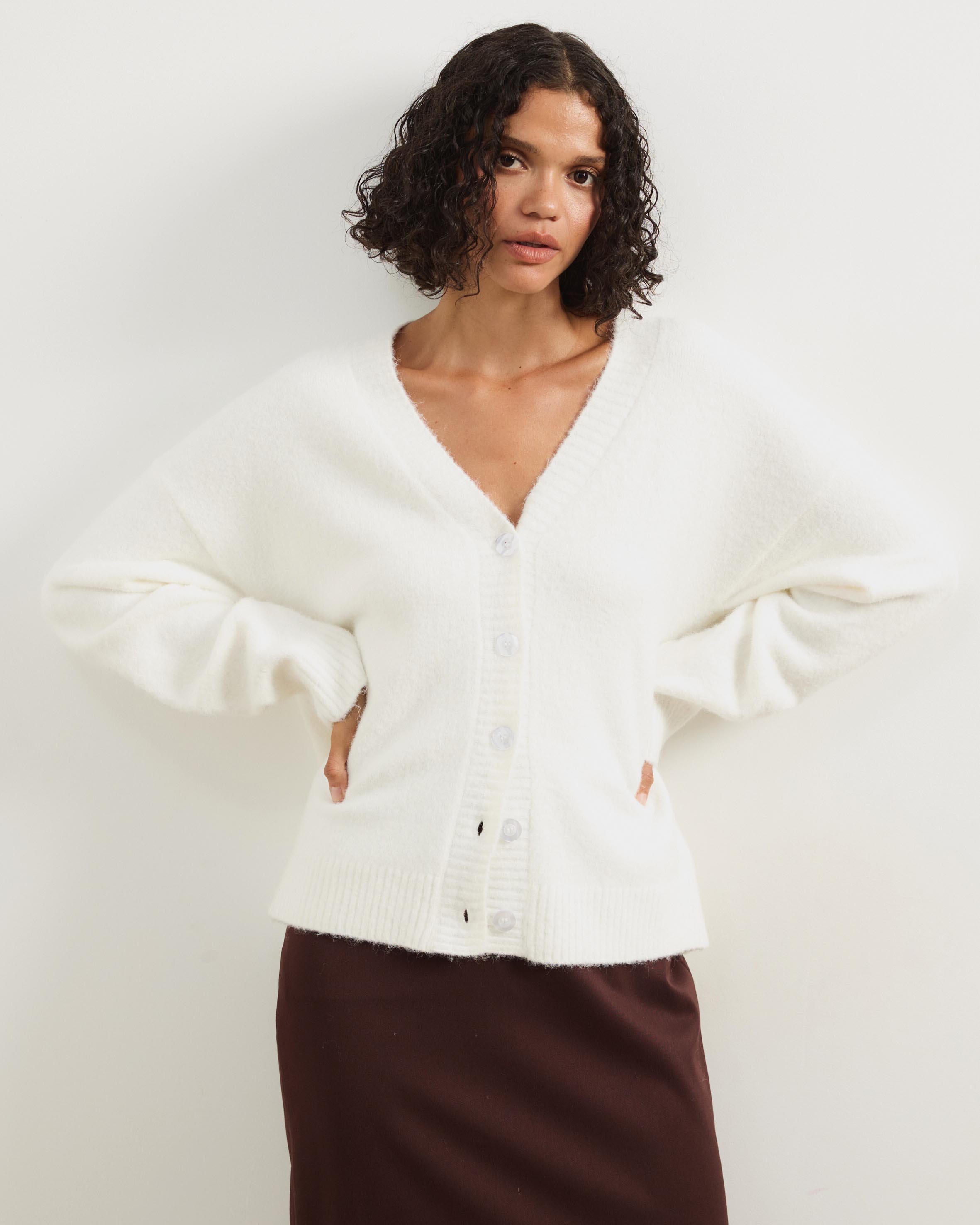 Tiana Fluffy Knit Cardigan