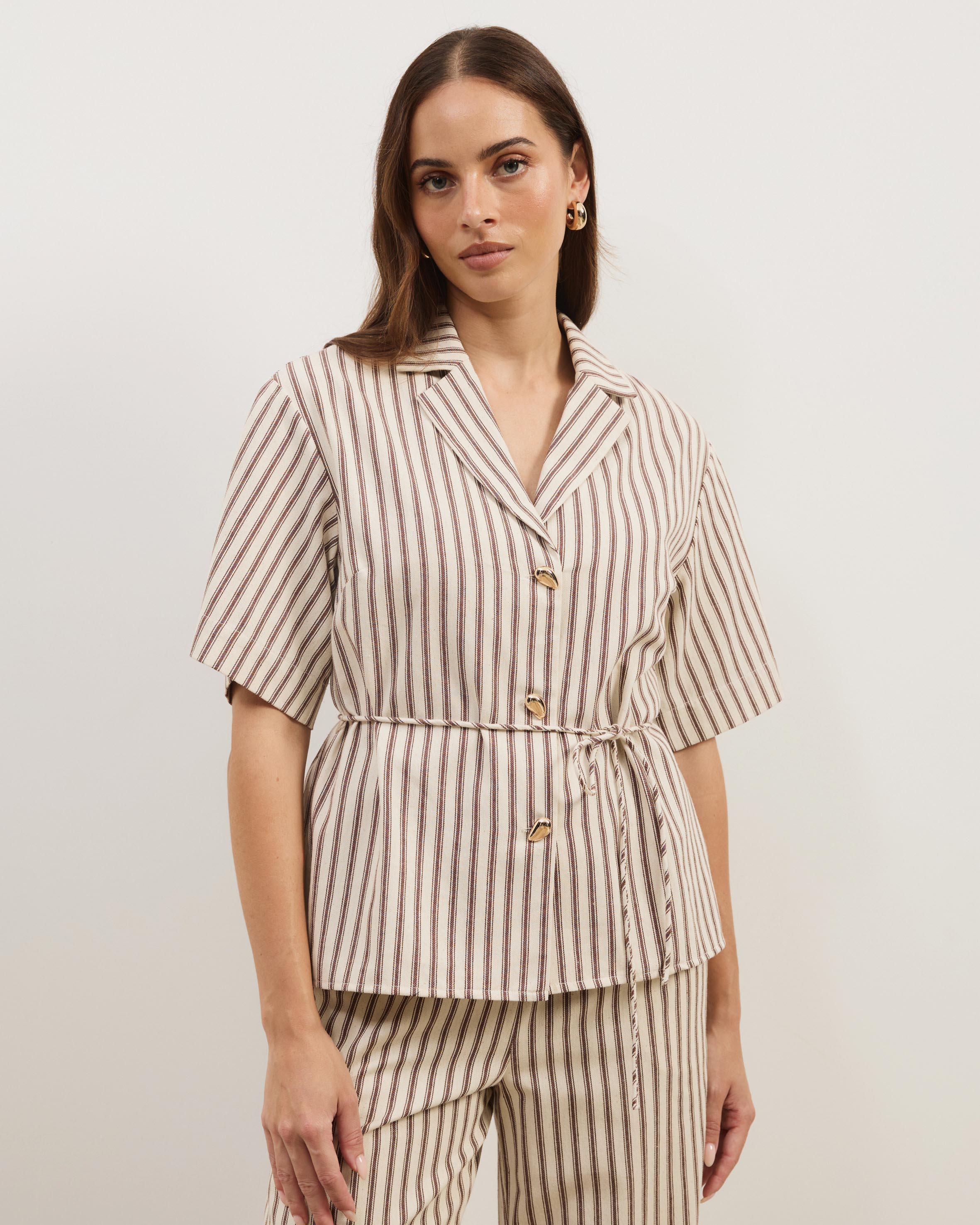 Niva Striped Relaxed Shirt
