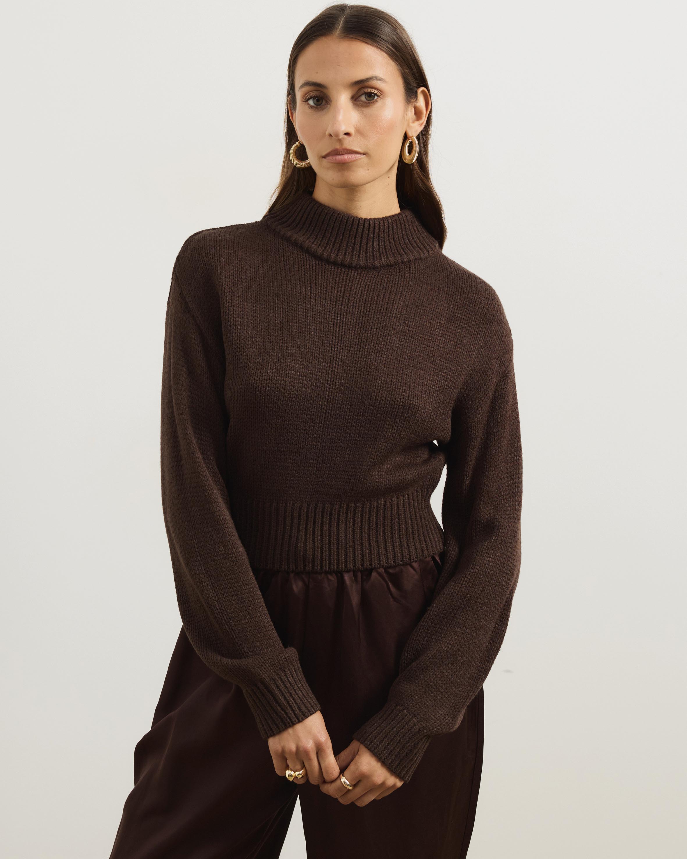 Zulu Textured Roll Neck Jumper