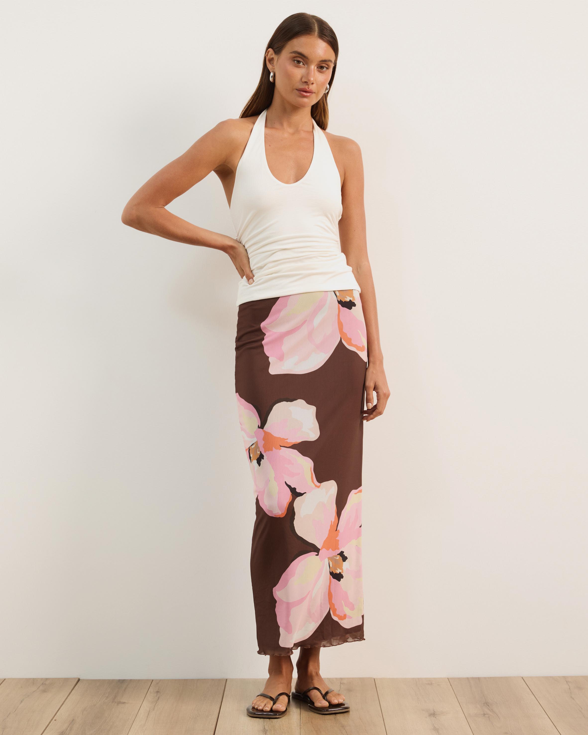 Georgia Mesh Maxi Skirt