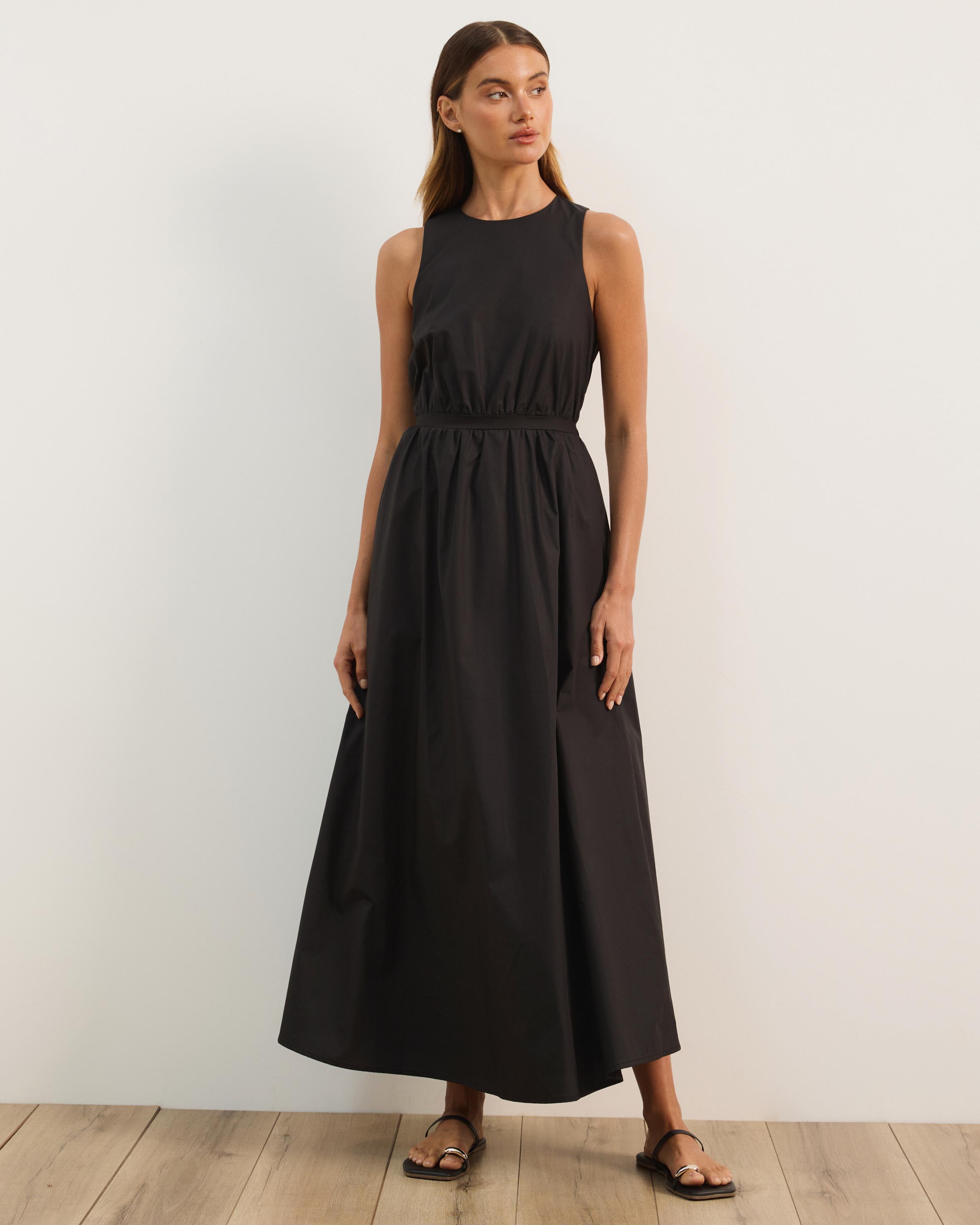 Isobel Cotton Poplin Midi Dress