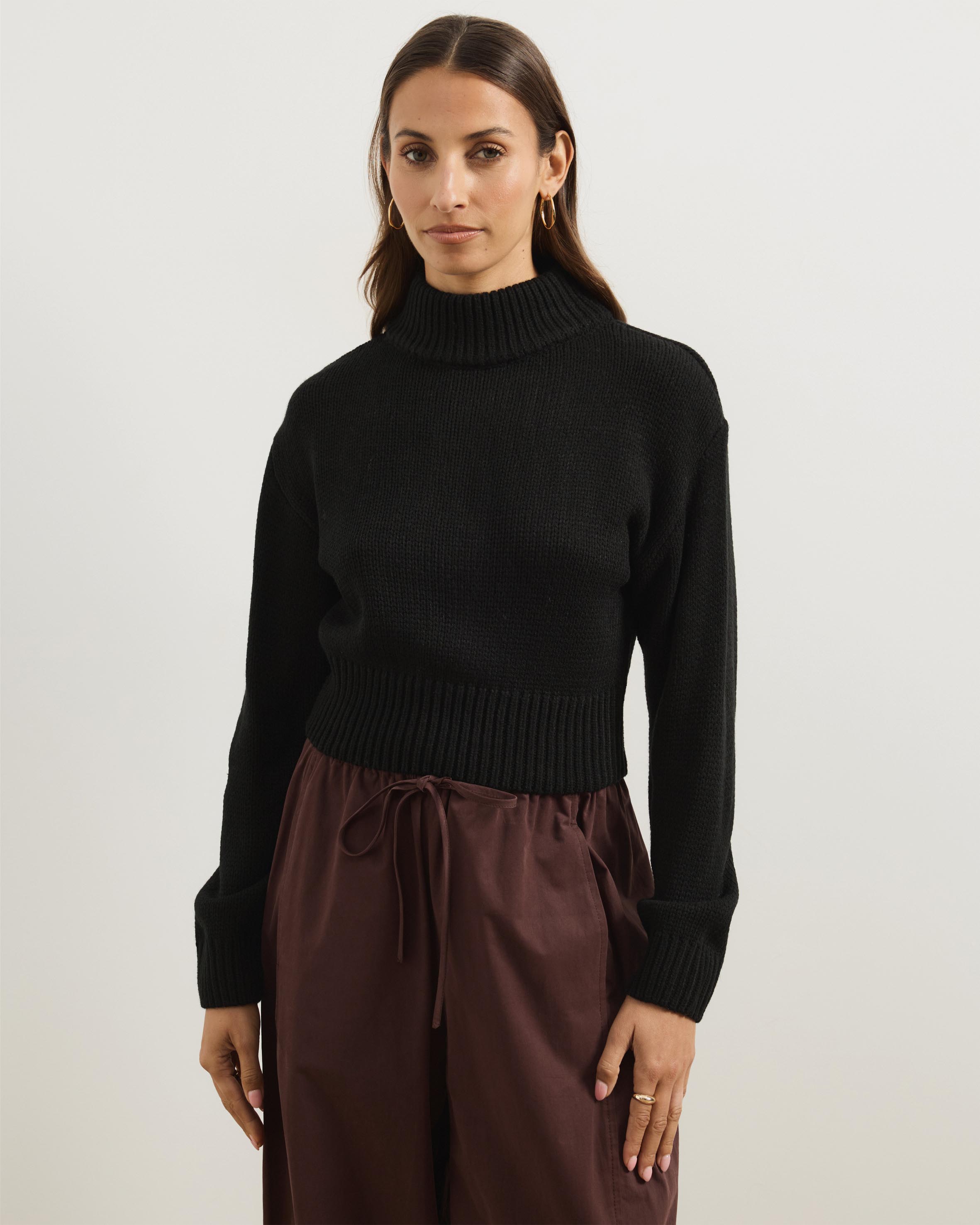 Zulu Textured Roll Neck Jumper