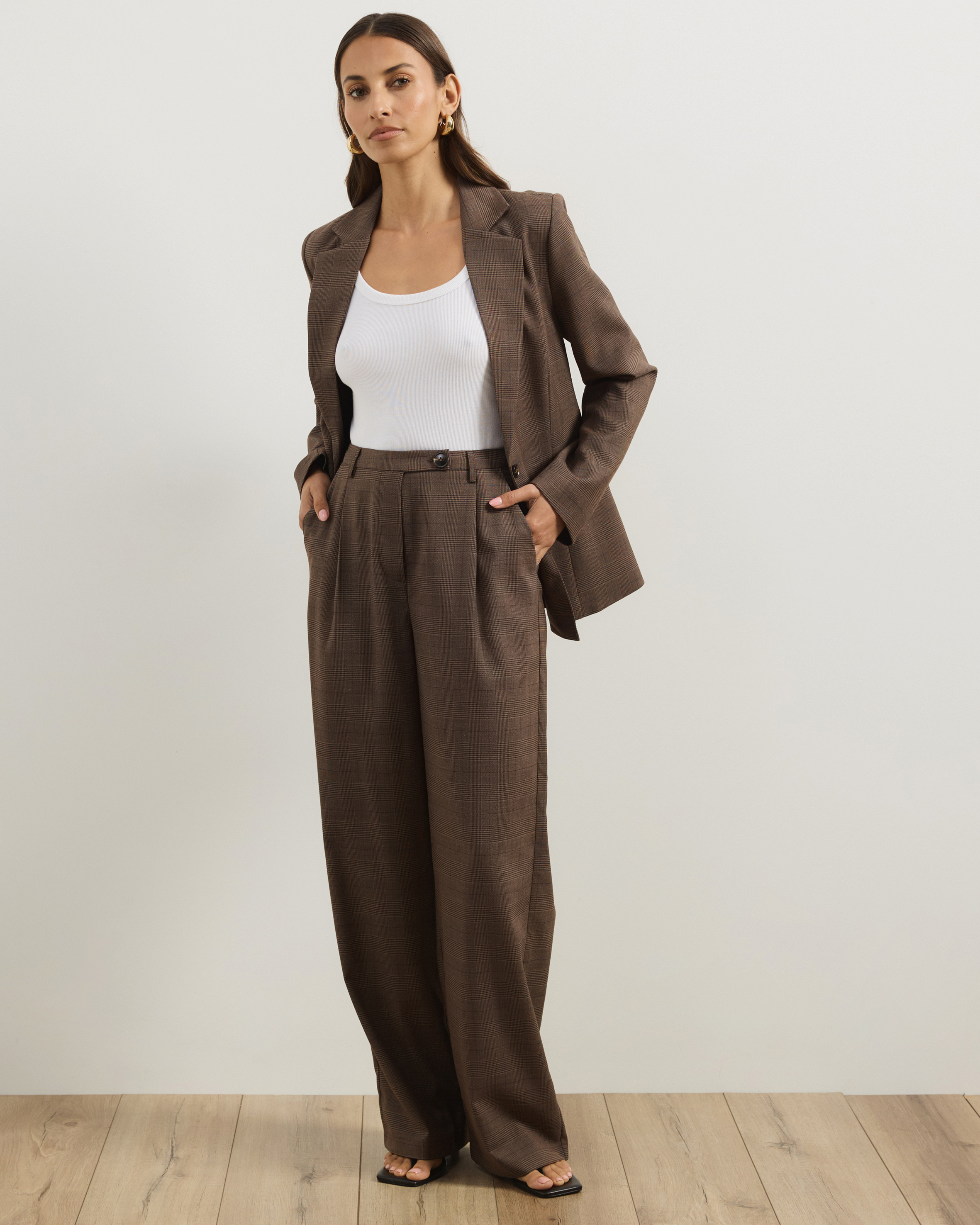 Helena Check Suiting Pants