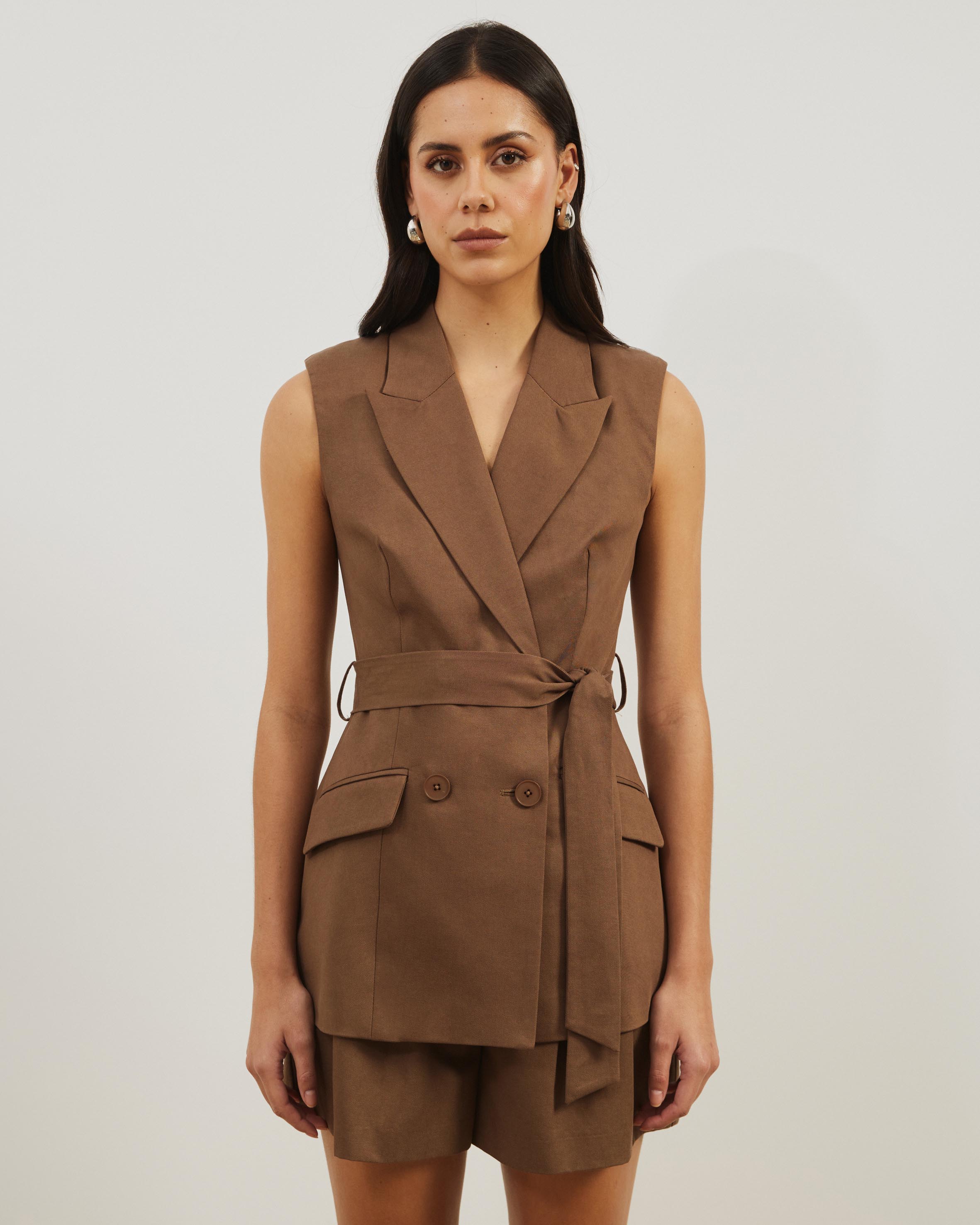 Naya Longline Tailored Tie Vest