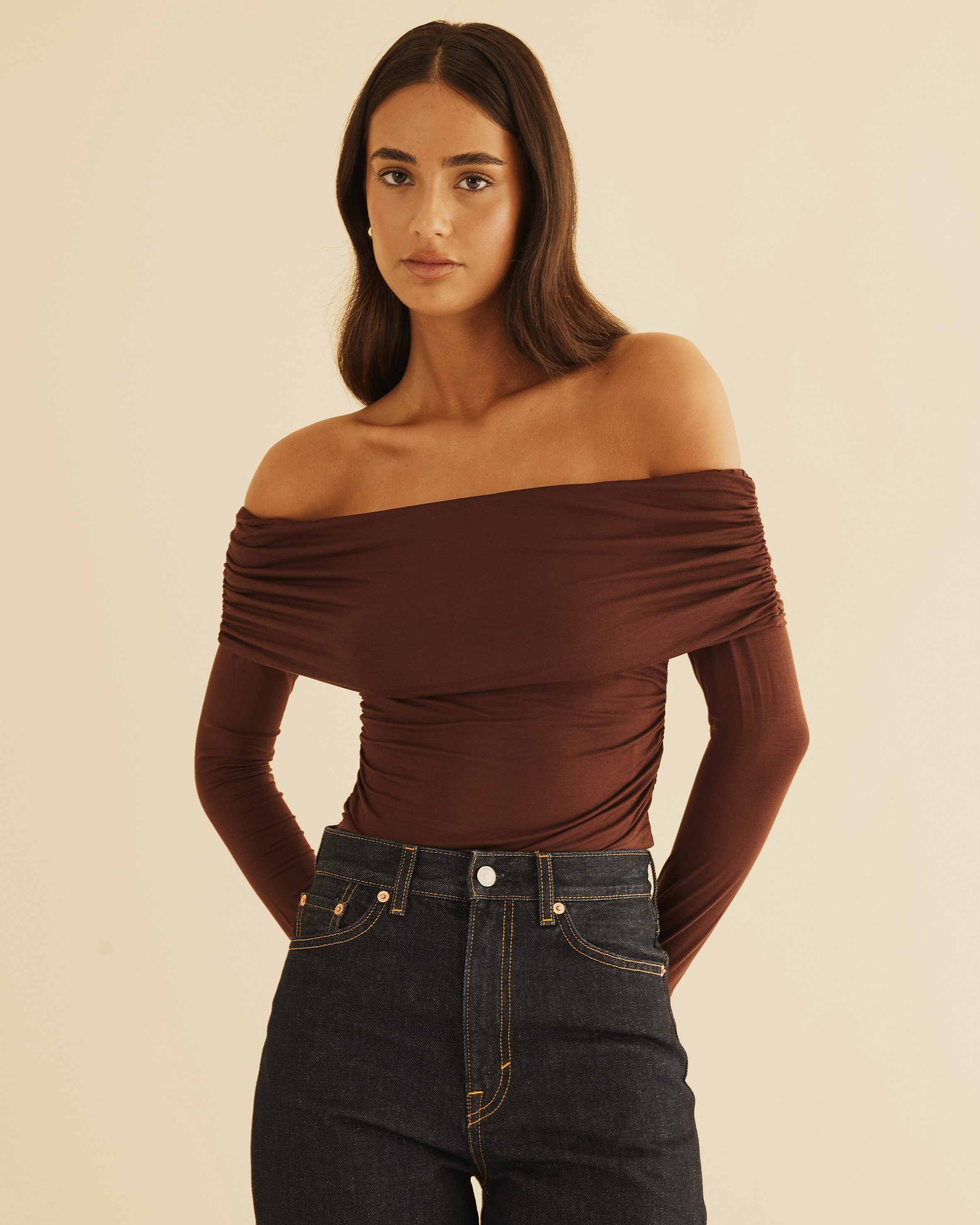 Off Shoulder Bamboo Top