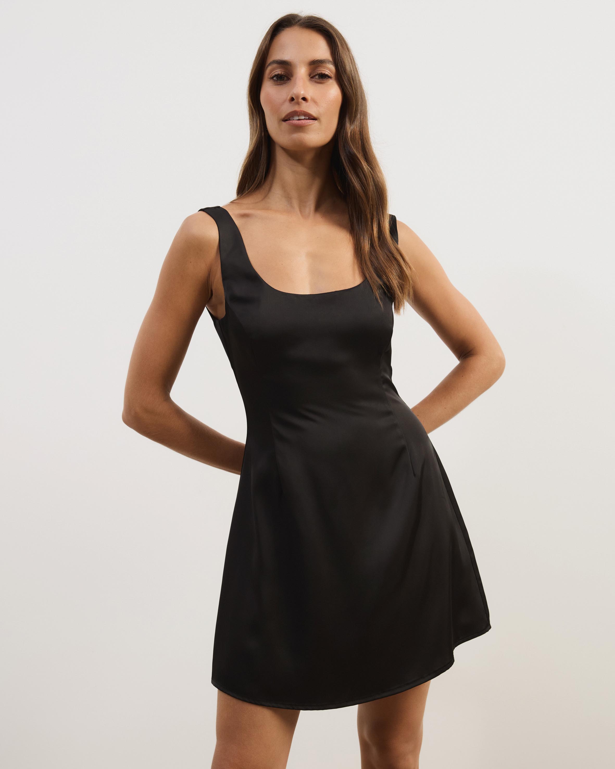 Janie Satin Mini Dress