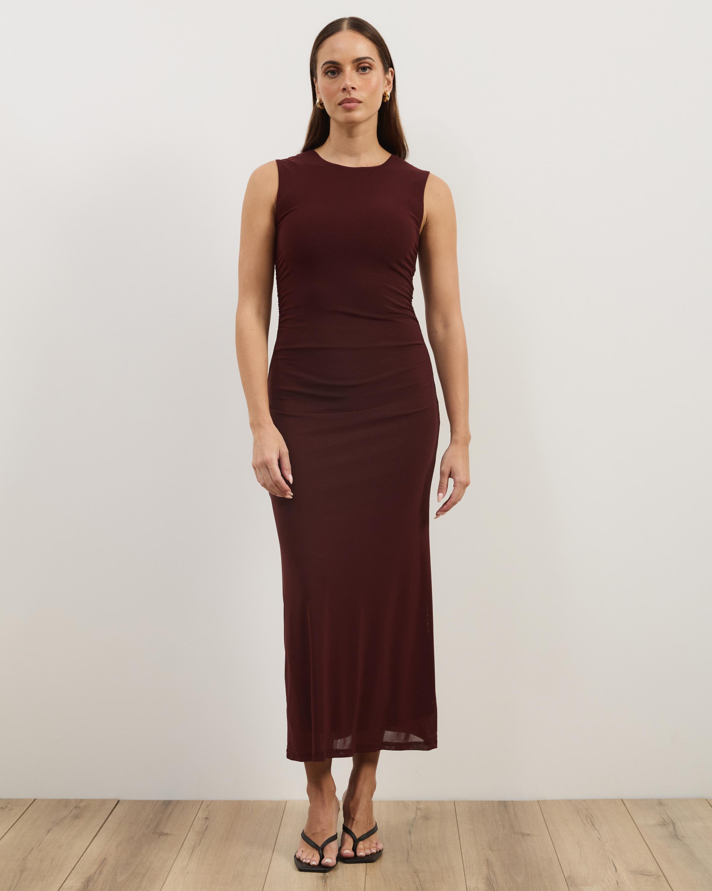Nikkola Mesh Midi Dress