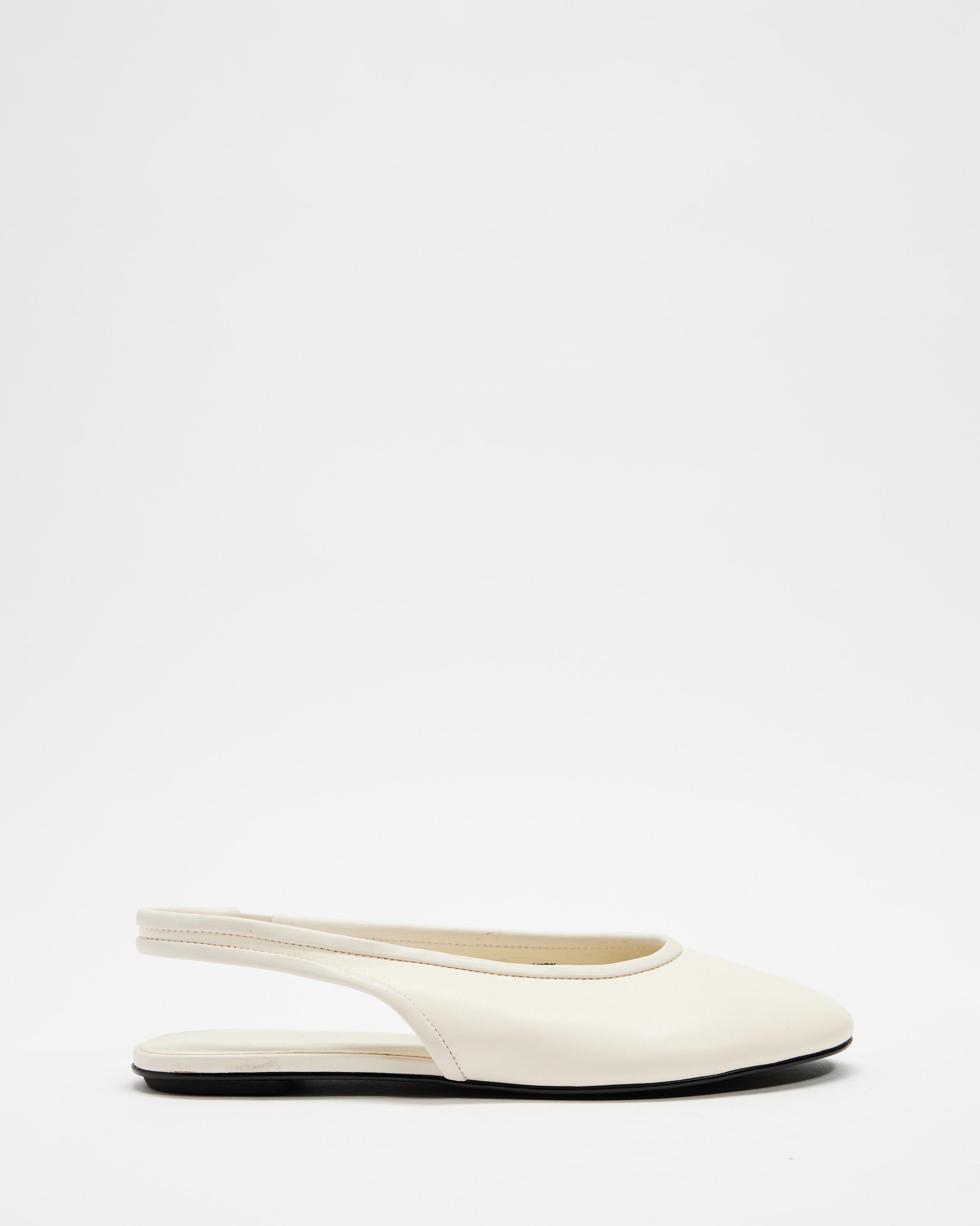 Marlowe Leather Sling Back Ballet Flats