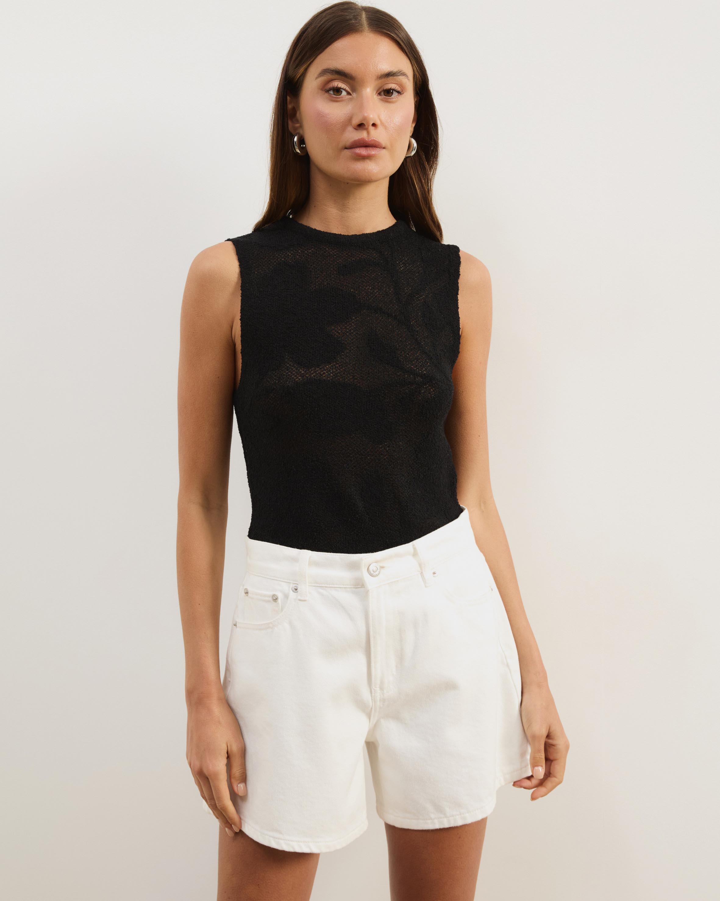Intarsia Knit Tank