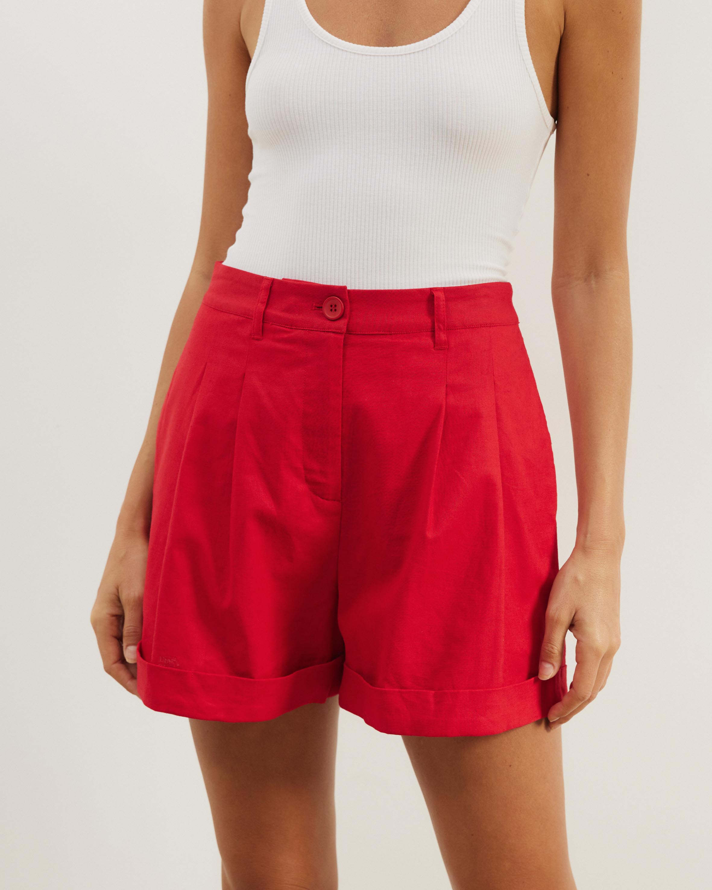 Isla Linen Blend Shorts