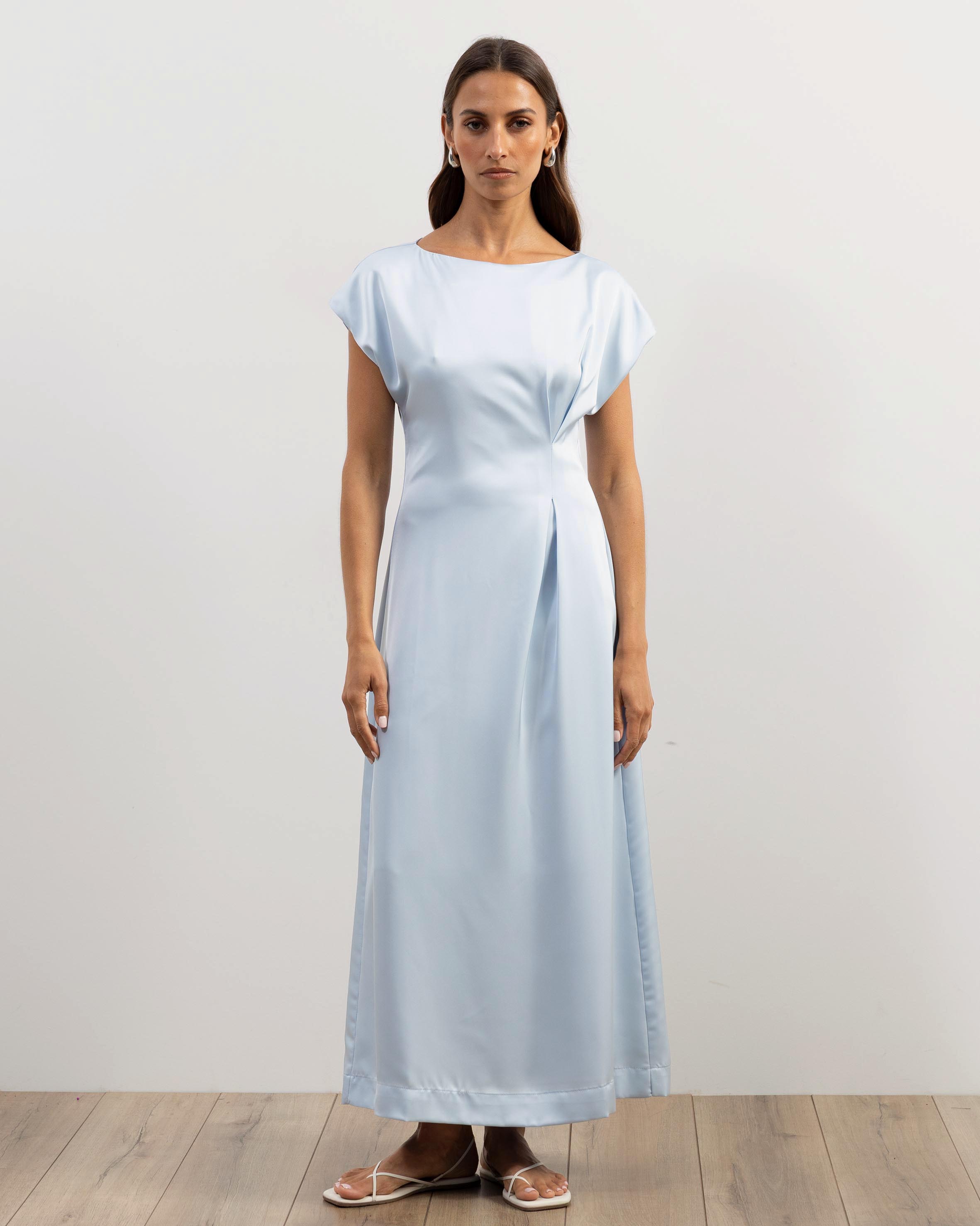 Rylee Boat Neck Midi Dress