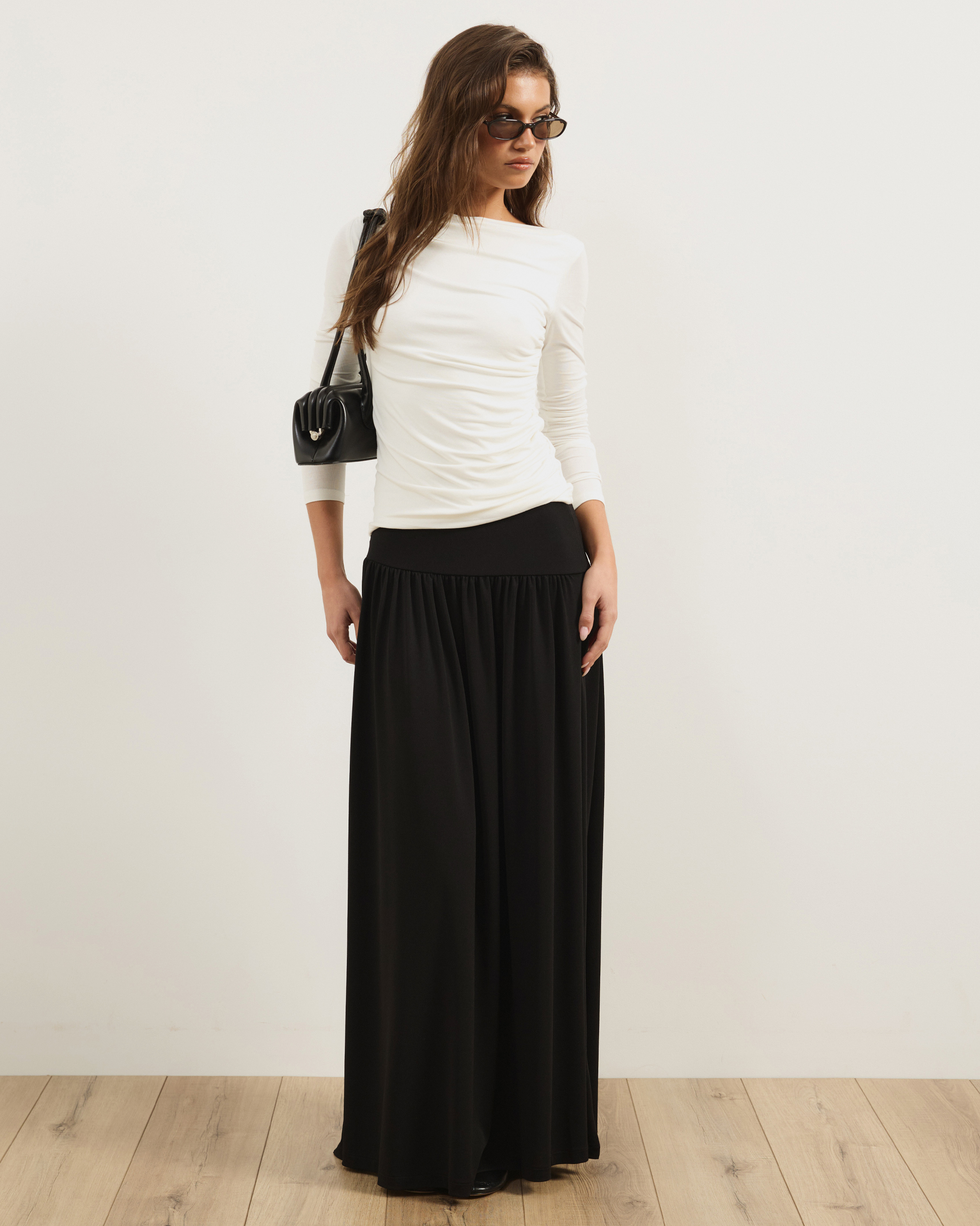 Lowen Satin Maxi Skirt
