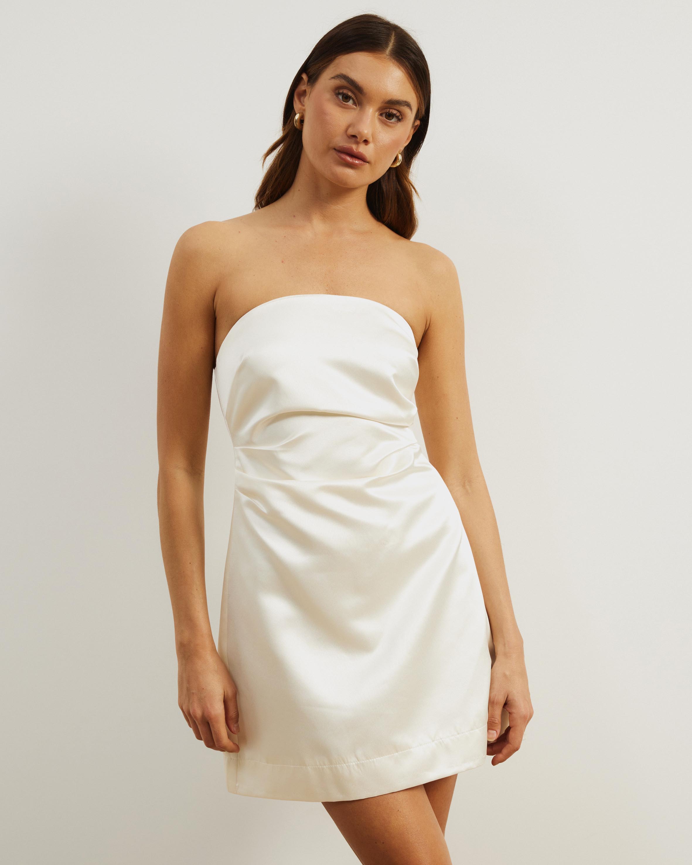 Chloe Strapless Structured Mini Dress