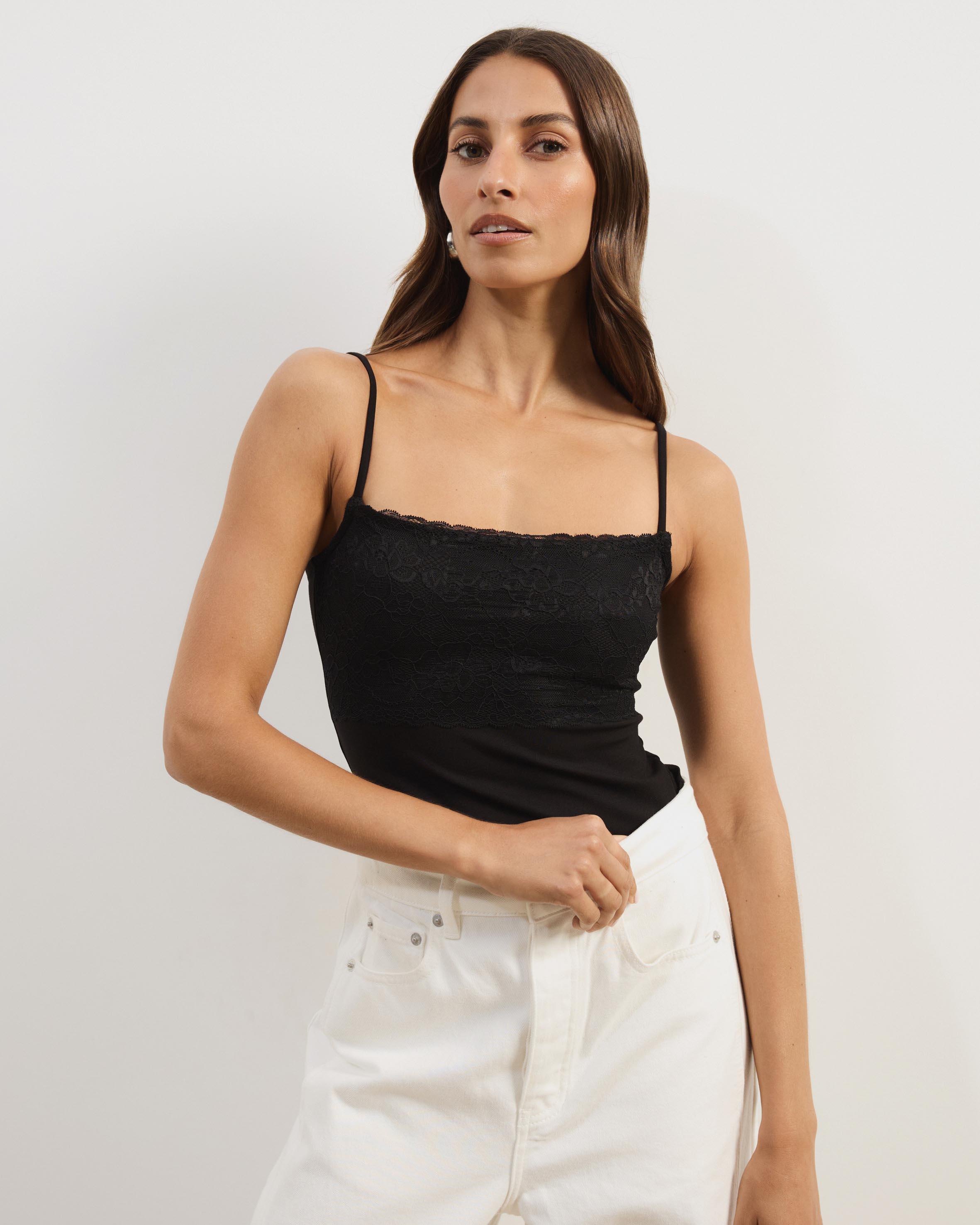 Lola Lace Jersey Cami