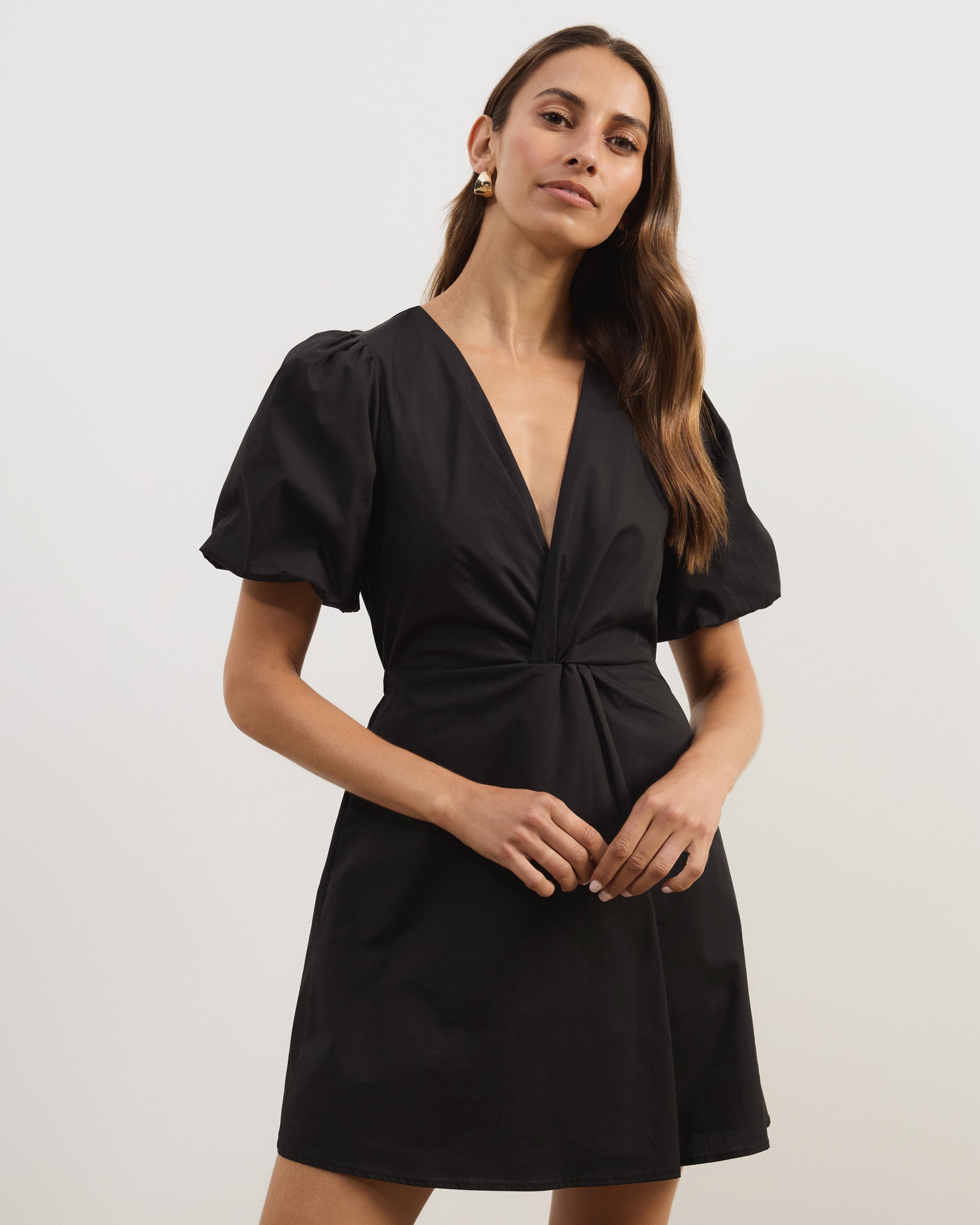 Cole Cotton Poplin Mini Dress