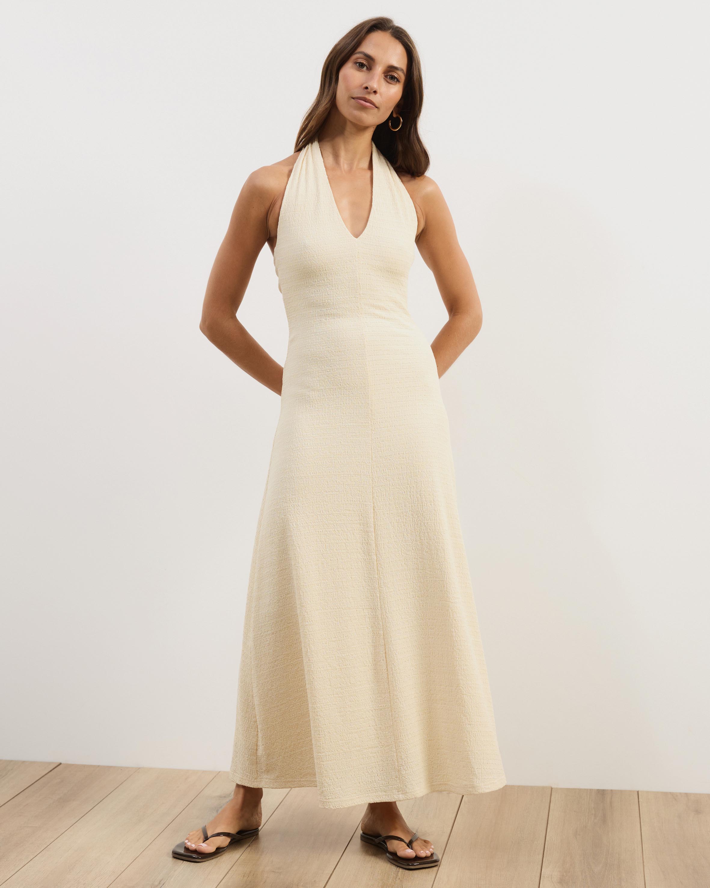 Gabi Halter Textured Midi Dress
