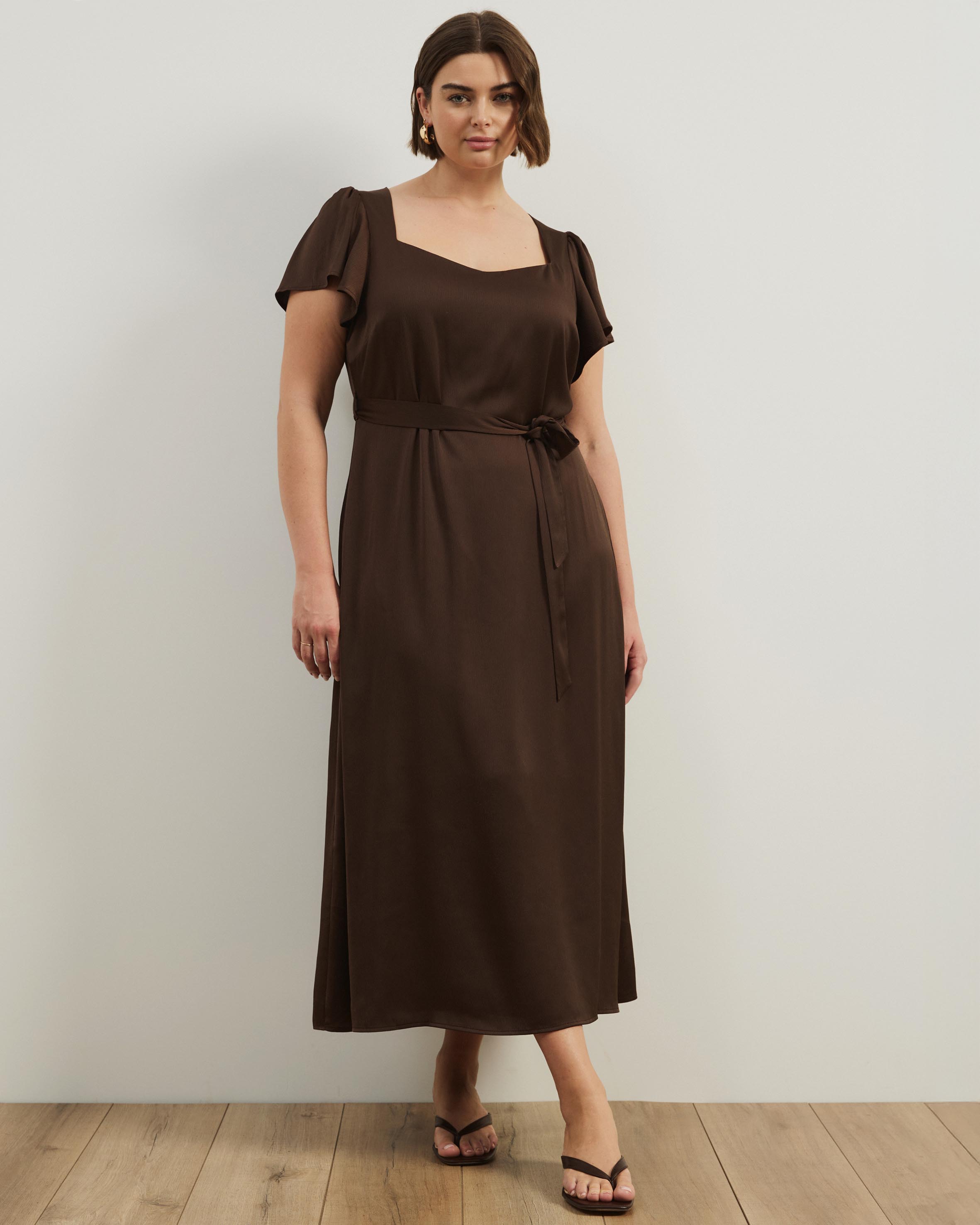 Florence Flutter Sleeve Maxi Dress