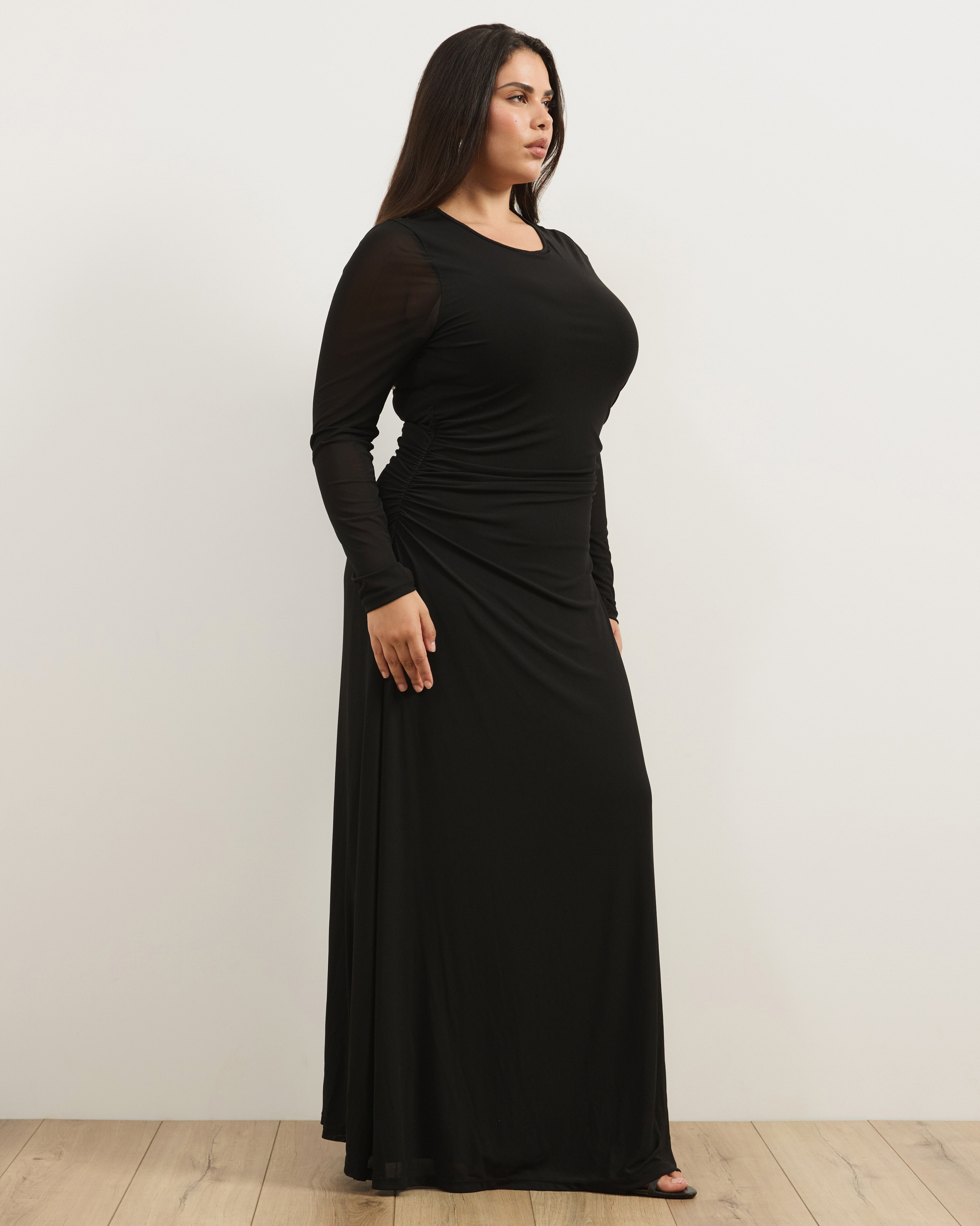 Sari Mesh Maxi Dress