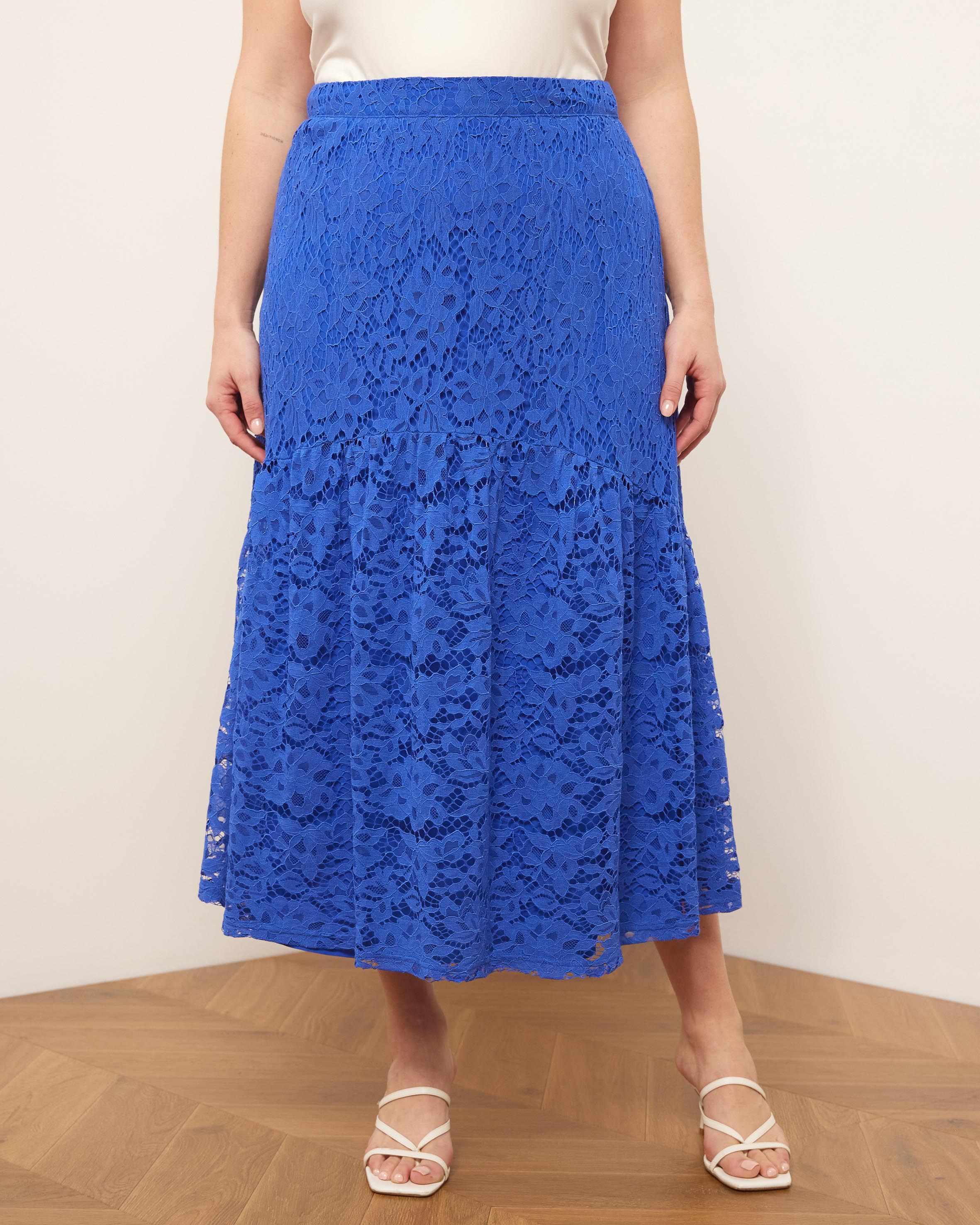 Vida Lace Midi Skirt