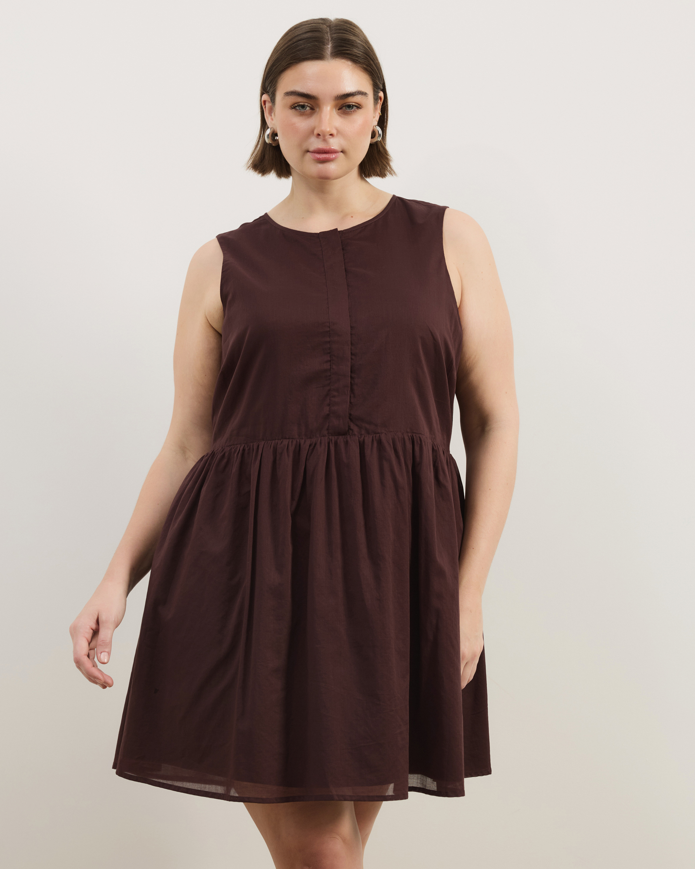Dalia Cotton Voile Mini Dress