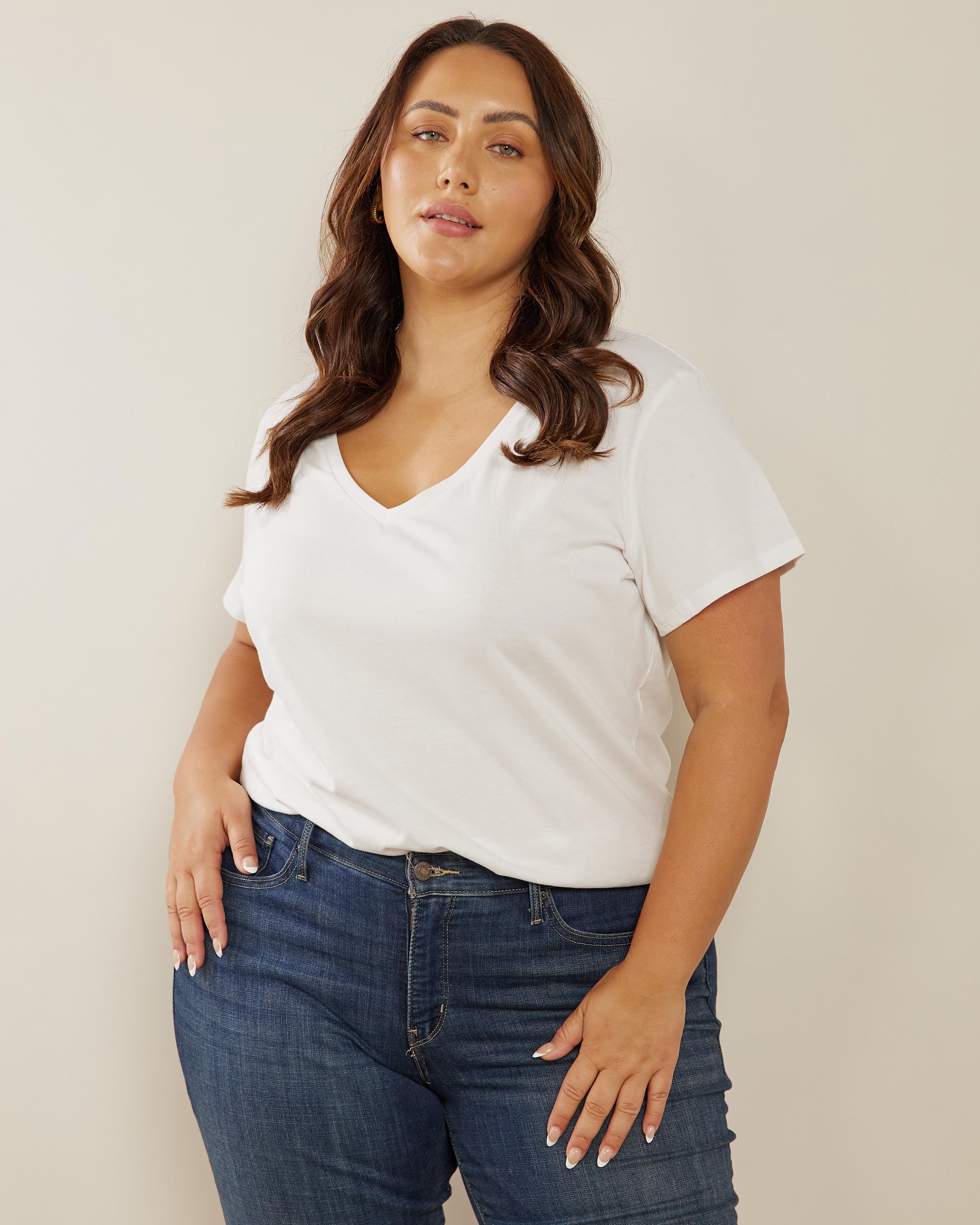 Organic Cotton V-Neck Tee
