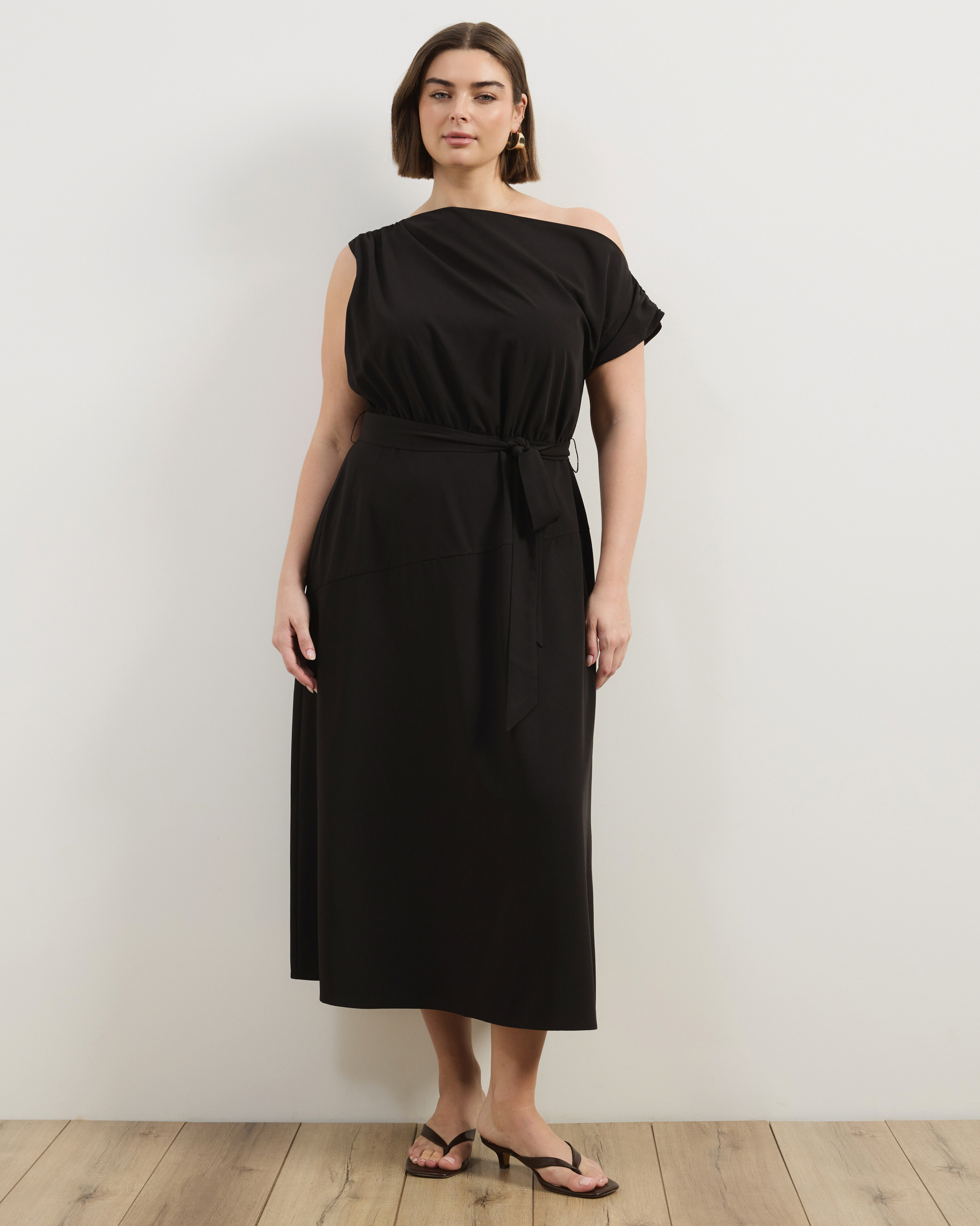 Jayde Off Shoulder Midi Dress