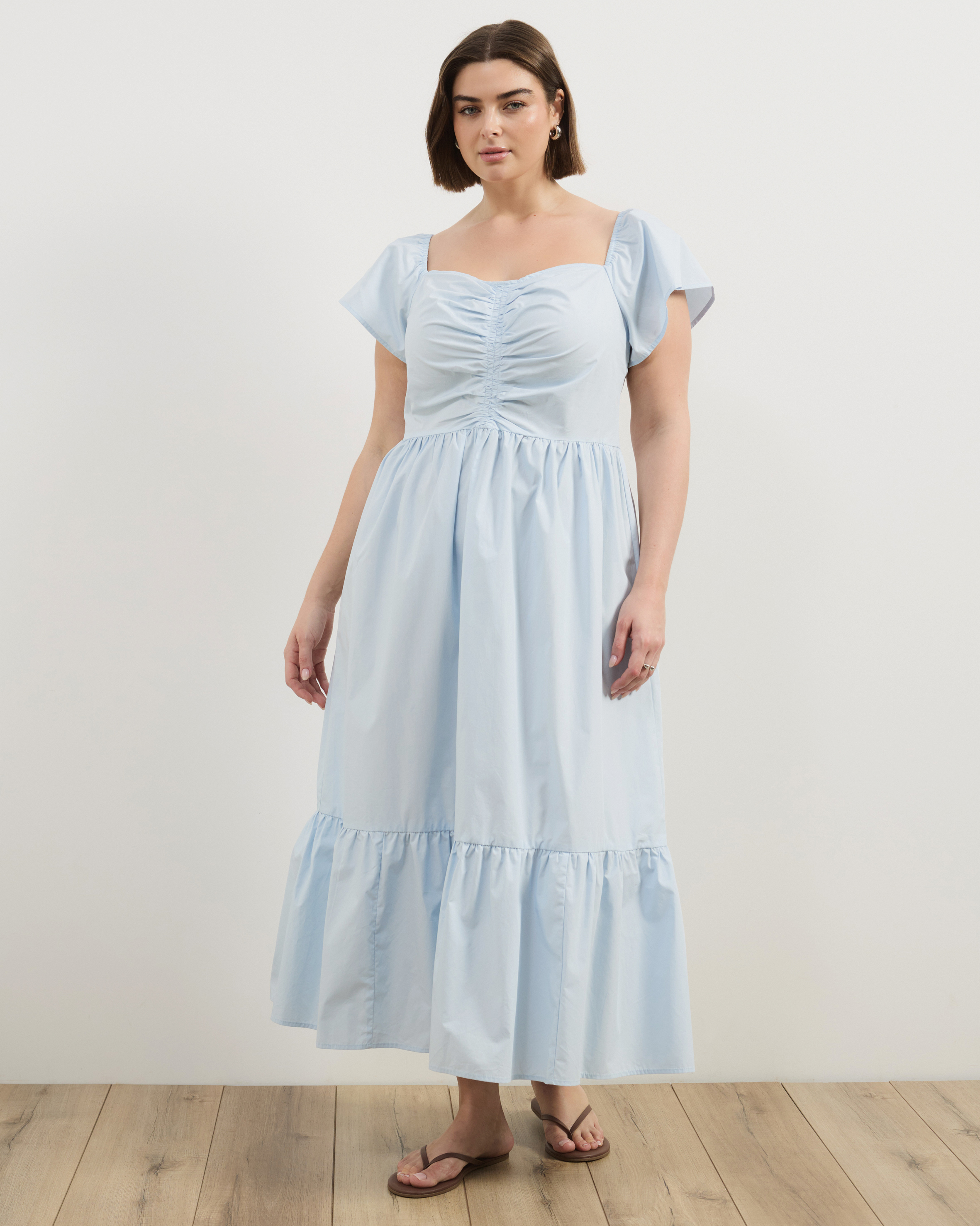Andy Cotton Poplin Midi Dress