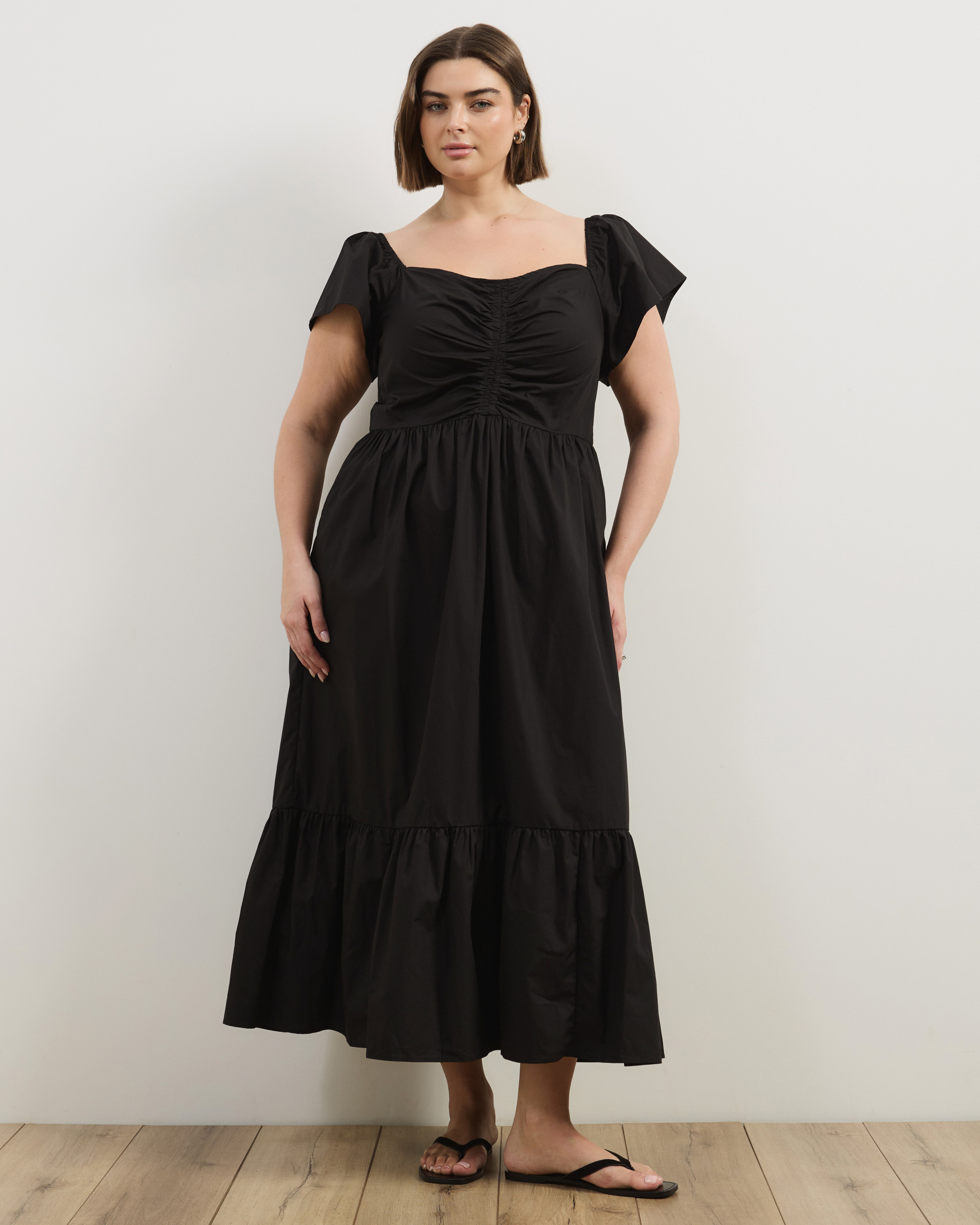 Andy Cotton Poplin Midi Dress