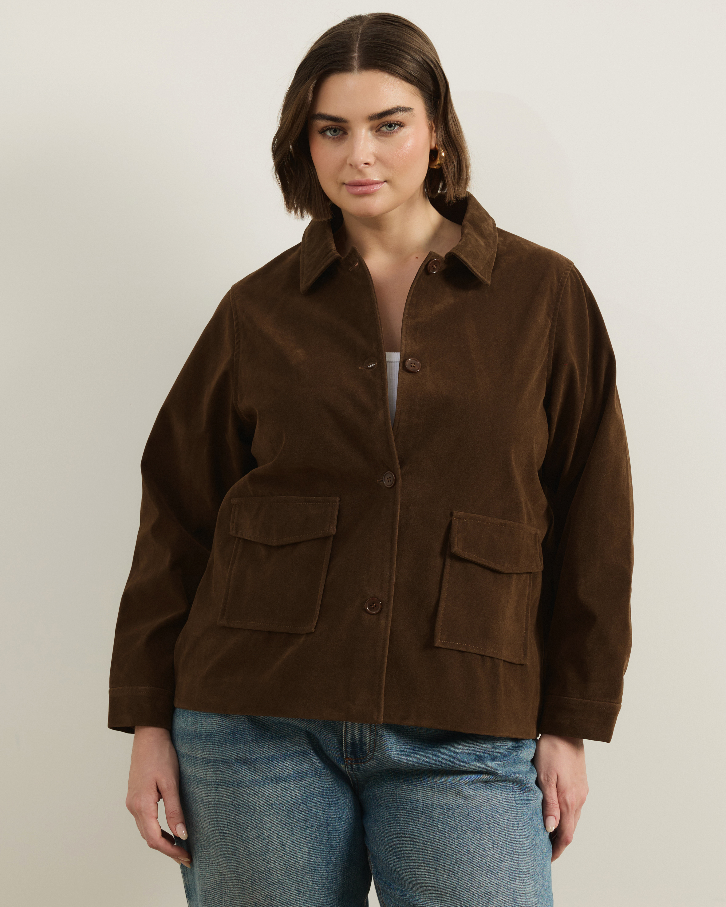 Nell Faux Suede Shacket