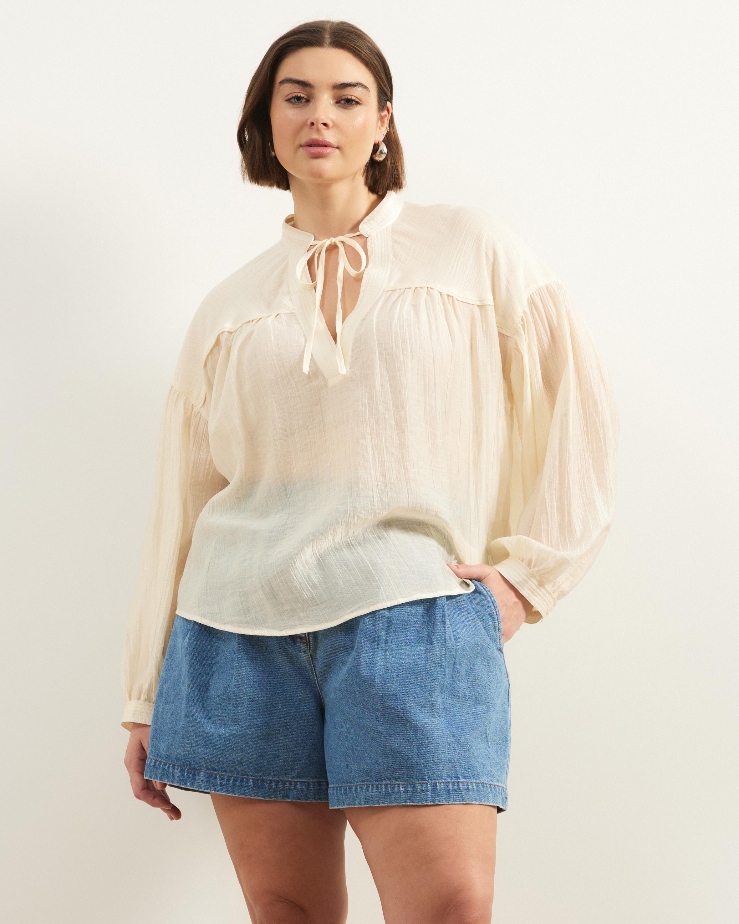 Sigrid Crinkle Blouse