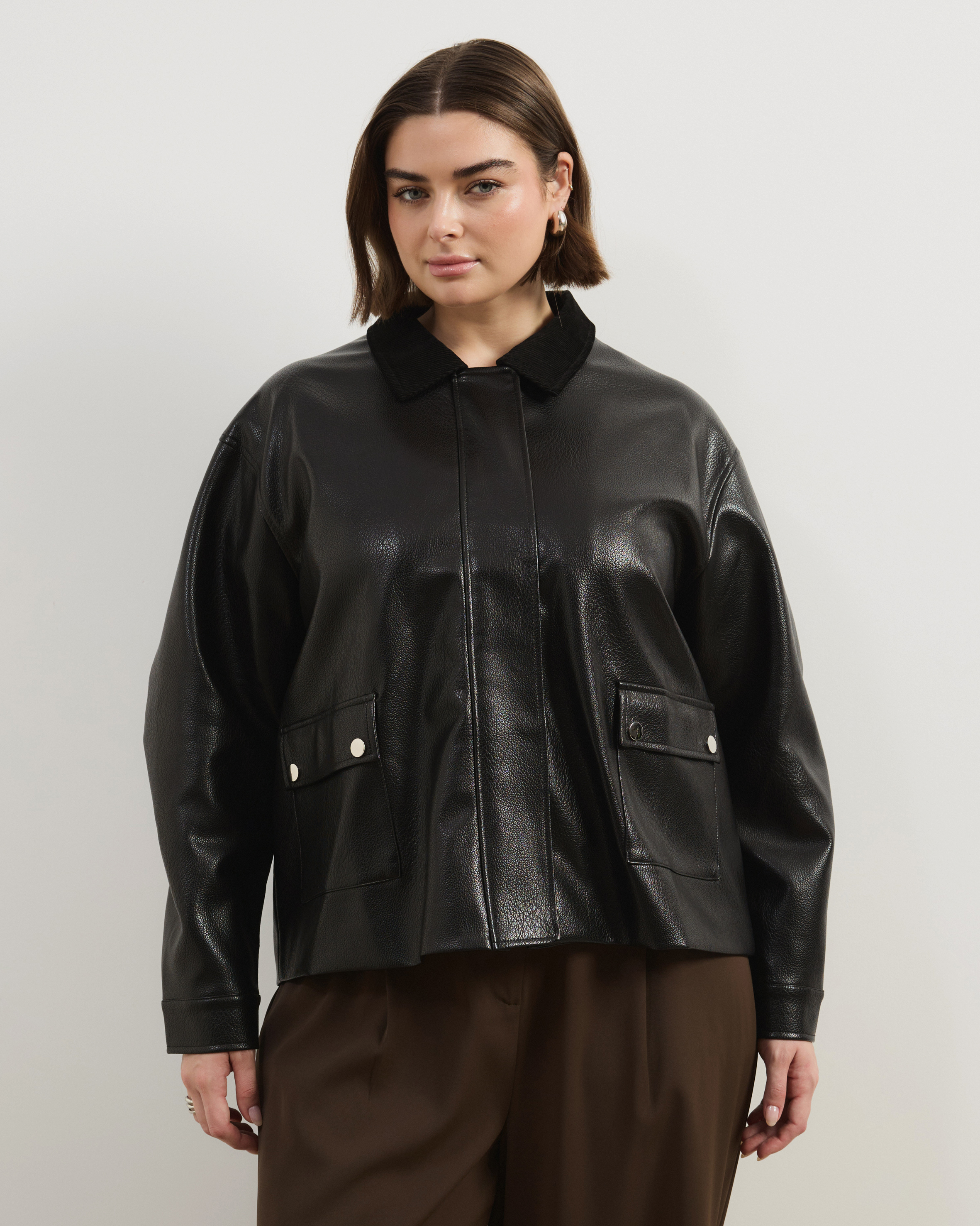 Mabel Leather Look Jacket