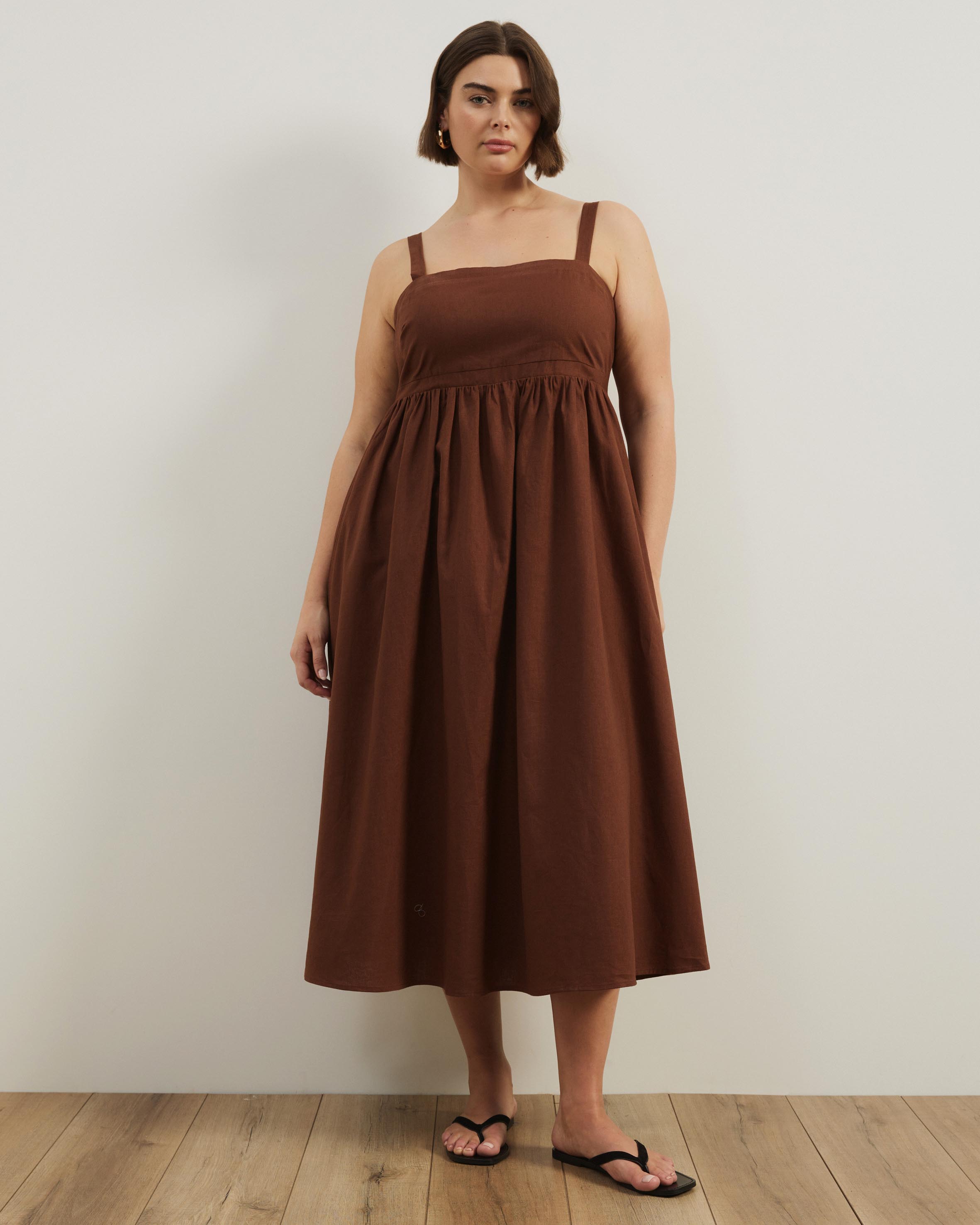 Fern Empire Line Midi Dress