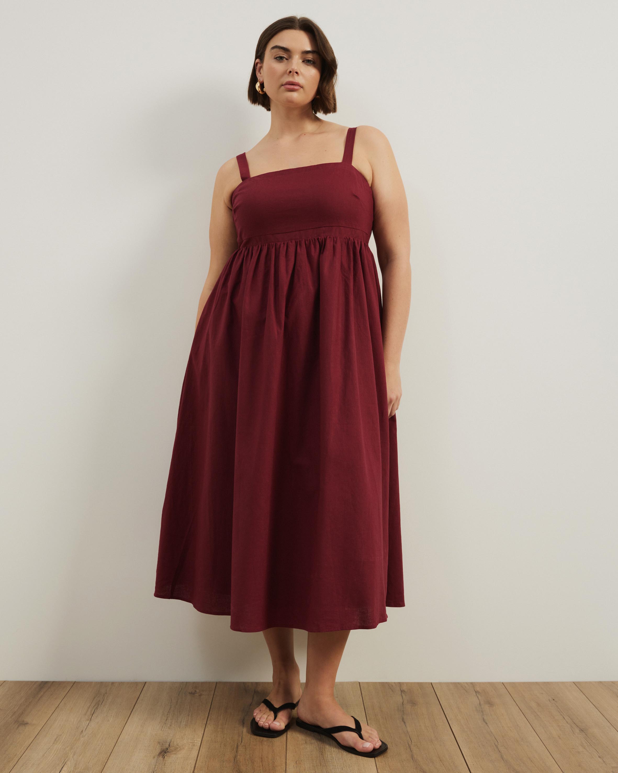 Fern Empire Line Midi Dress
